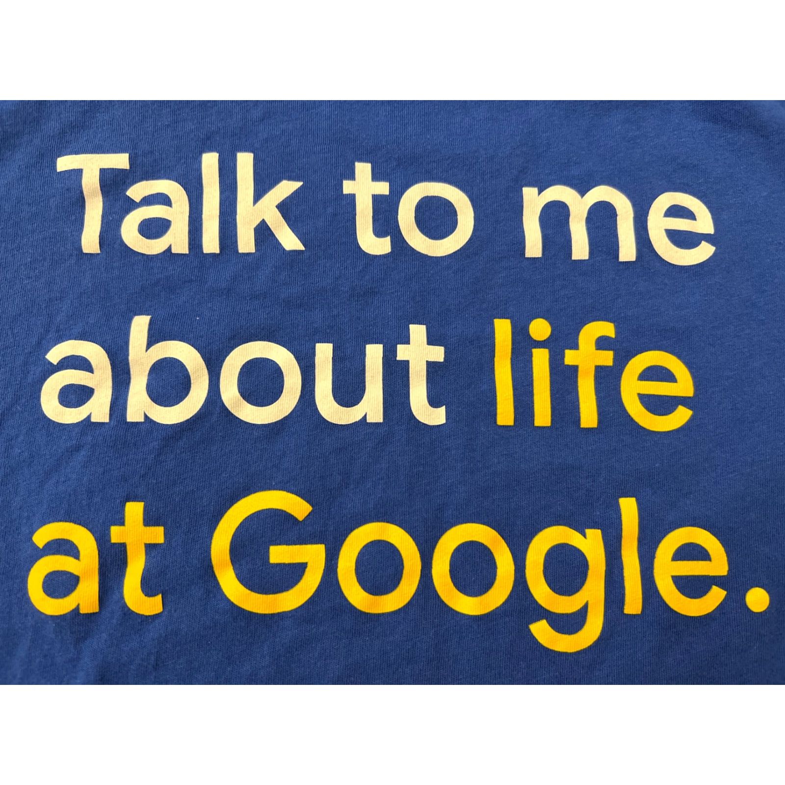 Alife Google Shirt Women’s Small Blue 100% Cotton Crew Neck Short Sleeve Tech Official Employee Limited Edition Casual Fit Regular Prime Size S / US 4 / IT 40 - 2 Thumbnail