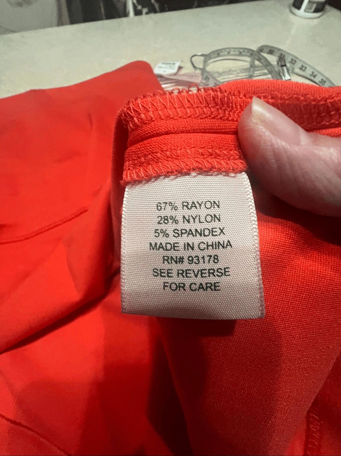 Designer Philosophy Blazing Red Skirt Sz 14 NWT Size 36" / US 14 / IT 50 - 8 Thumbnail