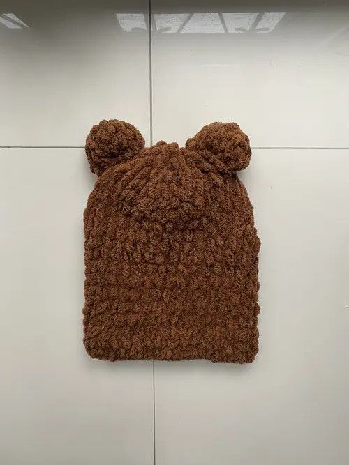 Handmade Handmade Knitted Balaclava Ski Mask Bunny Teddy Bear Style Size ONE SIZE - 6 Thumbnail