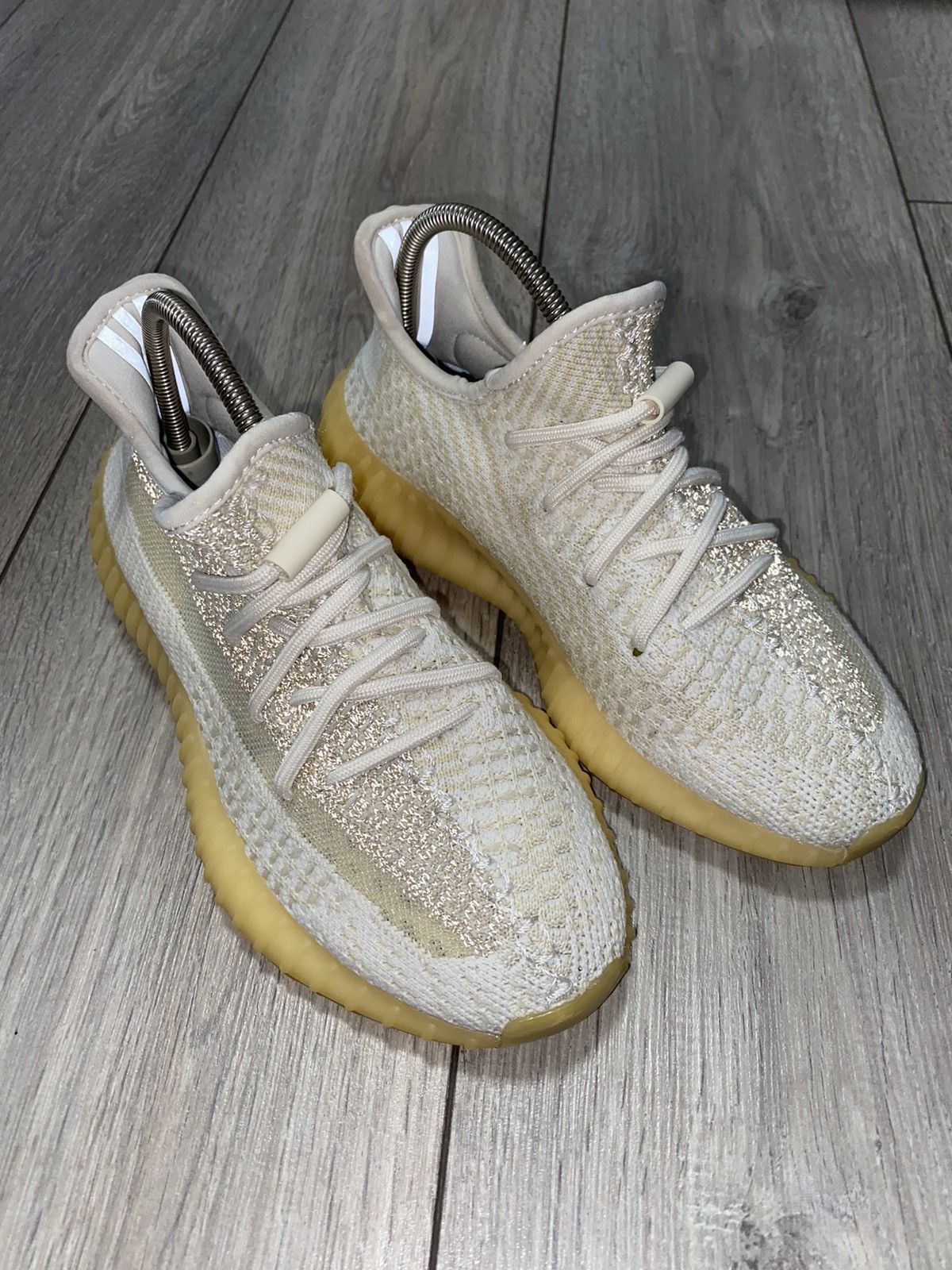 Adidas × Kanye West Adidas Yeezy Boost 350 V2 Natural Reflective White Y2K Boost Size US 6 / EU 39 - 6 Thumbnail