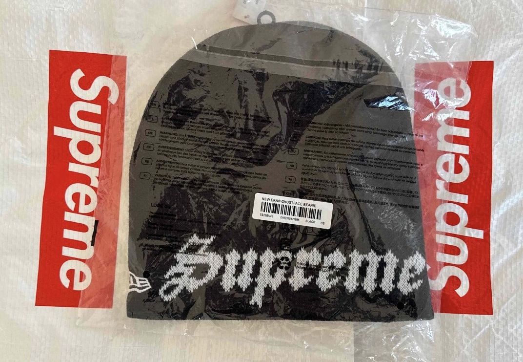 New Era × Supreme New Era GhostFace Beanie Size ONE SIZE - 3 Thumbnail