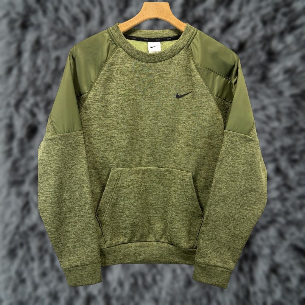 Nike NIKE Therma Fit Sweatshirt Green Performance Crew Neck Adult Small Mens Size US S / EU 44-46 / 1 - 1 Thumbnail