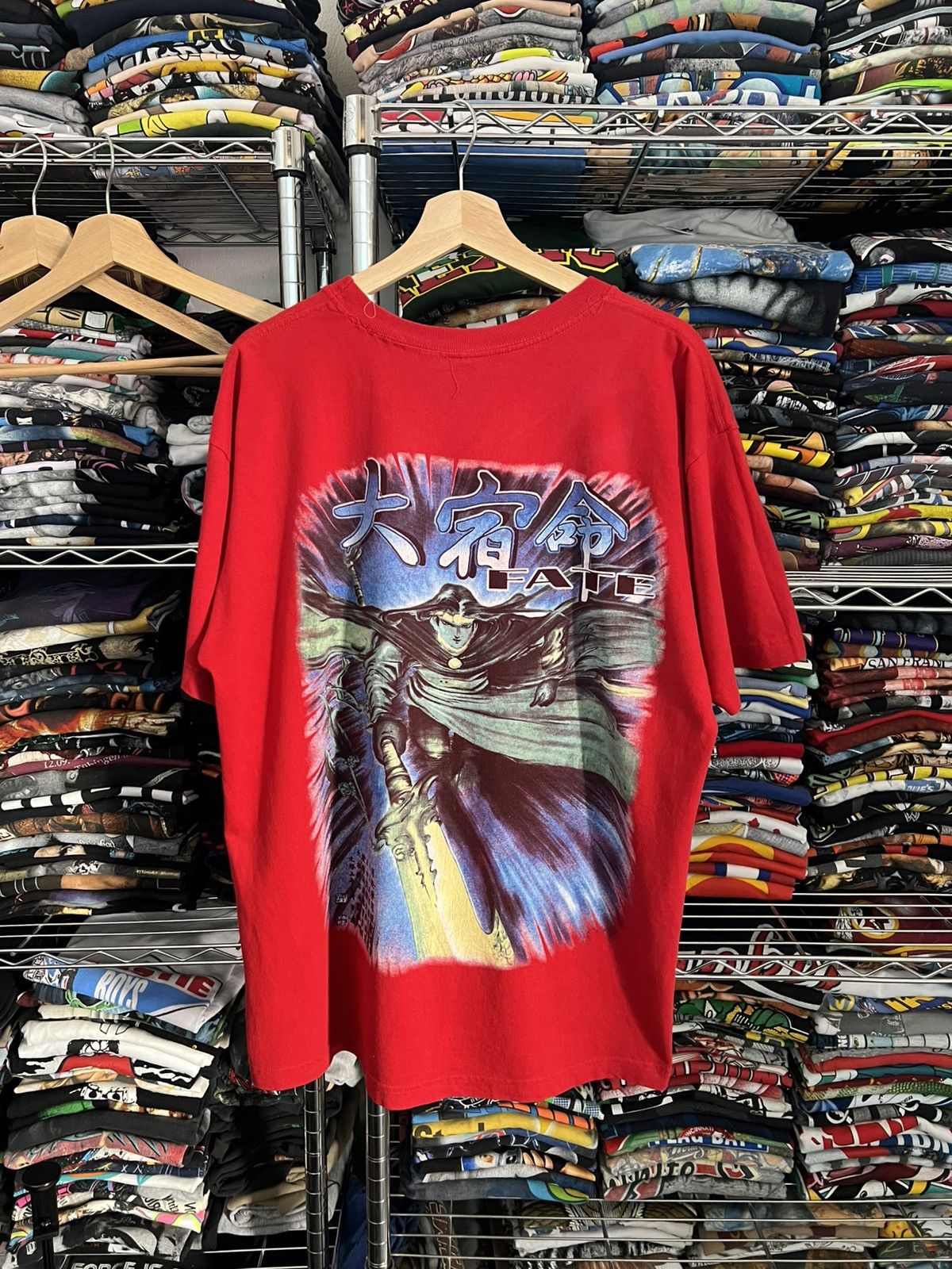 Anime 90s Cruisin Low Fate Kanji Fantasy Japanese Tee Size US L / EU 52-54 / 3 - 1 Thumbnail