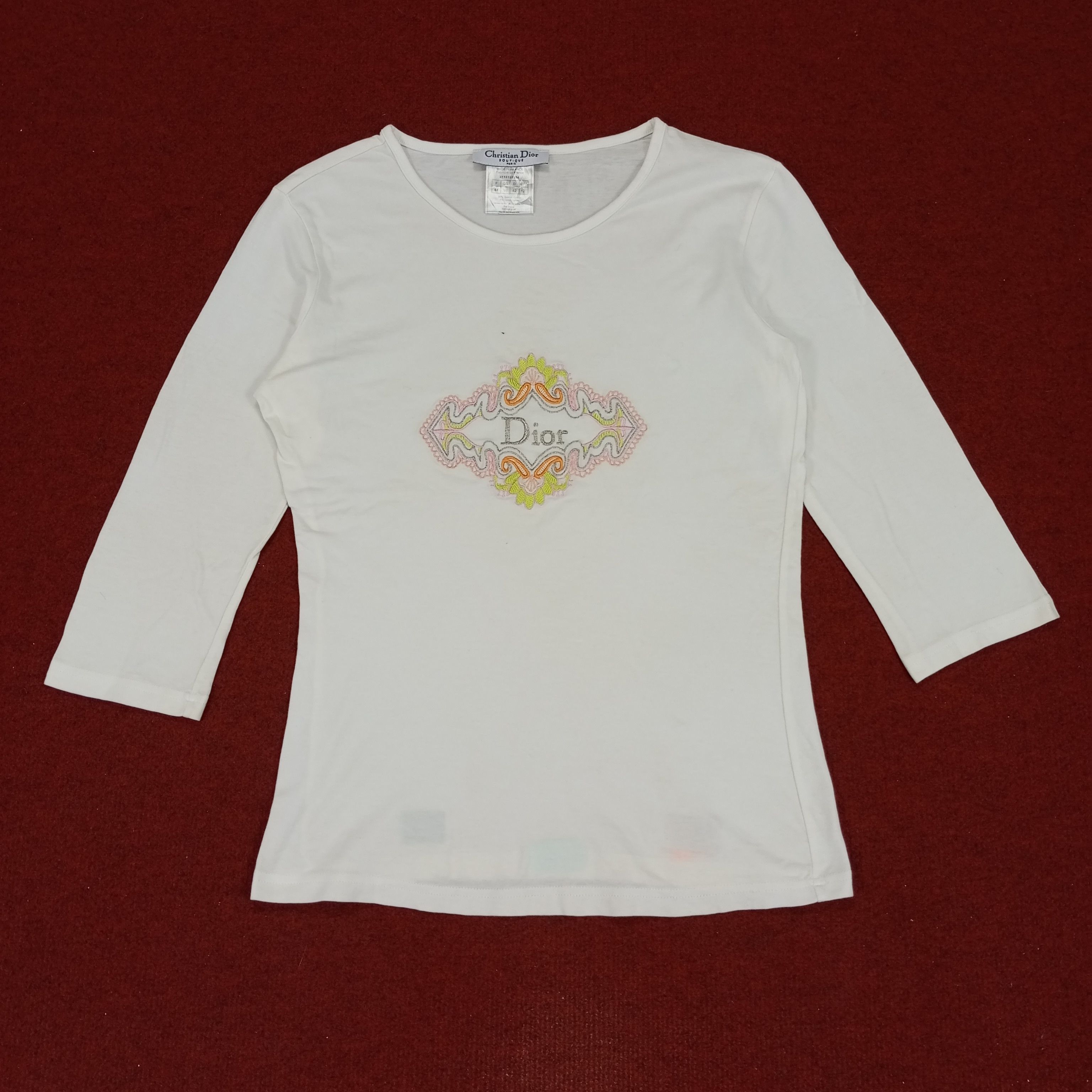 Christian Dior Monsieur Christian Dior Paris Fashion Style Women Tshirt Size S / US 4 / IT 40 - 1 Thumbnail