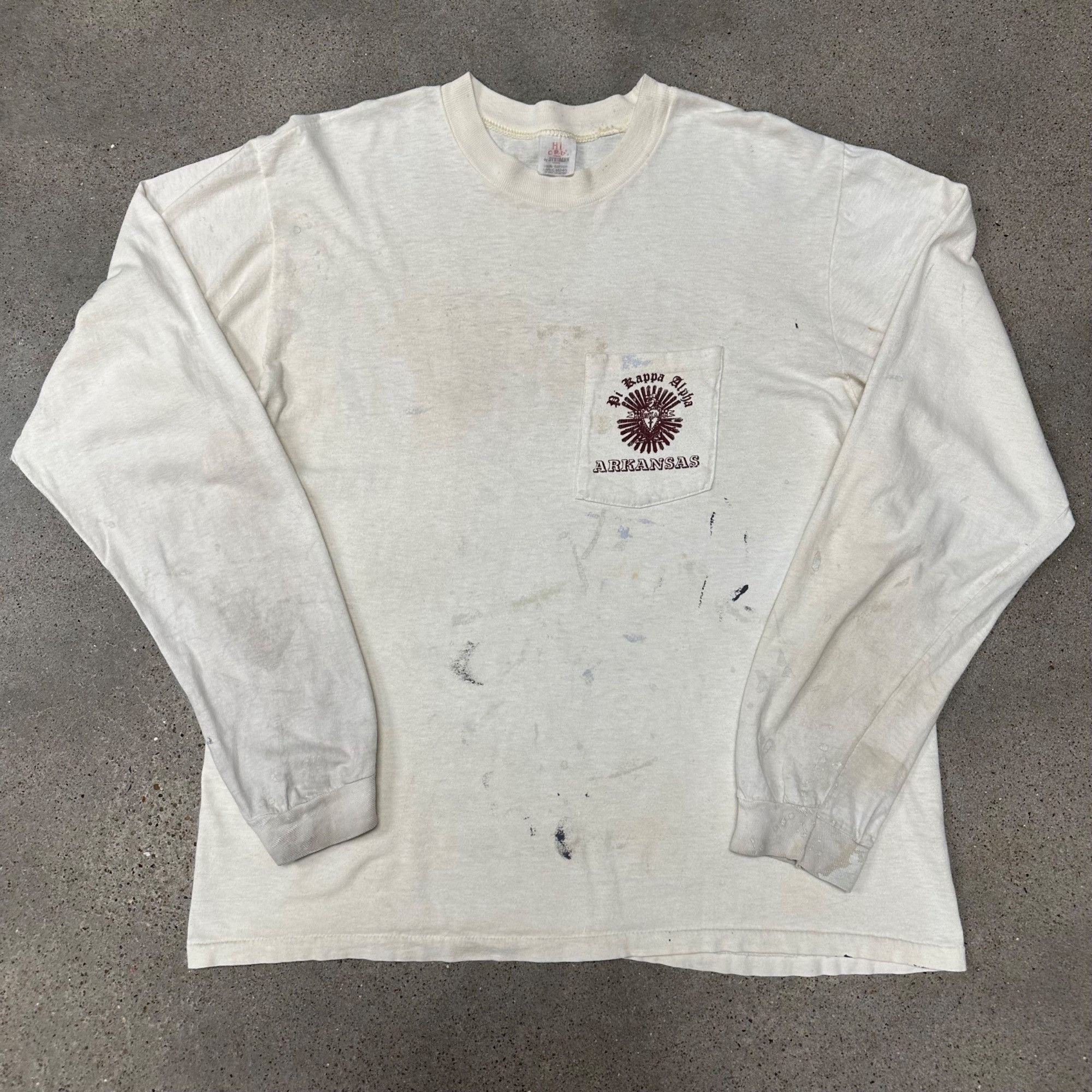 Vintage Vintage 1982 Arkansas Pi Kappa Alpha Riverboat Fraternity Sh Size US M / EU 48-50 / 2 - 1 Thumbnail