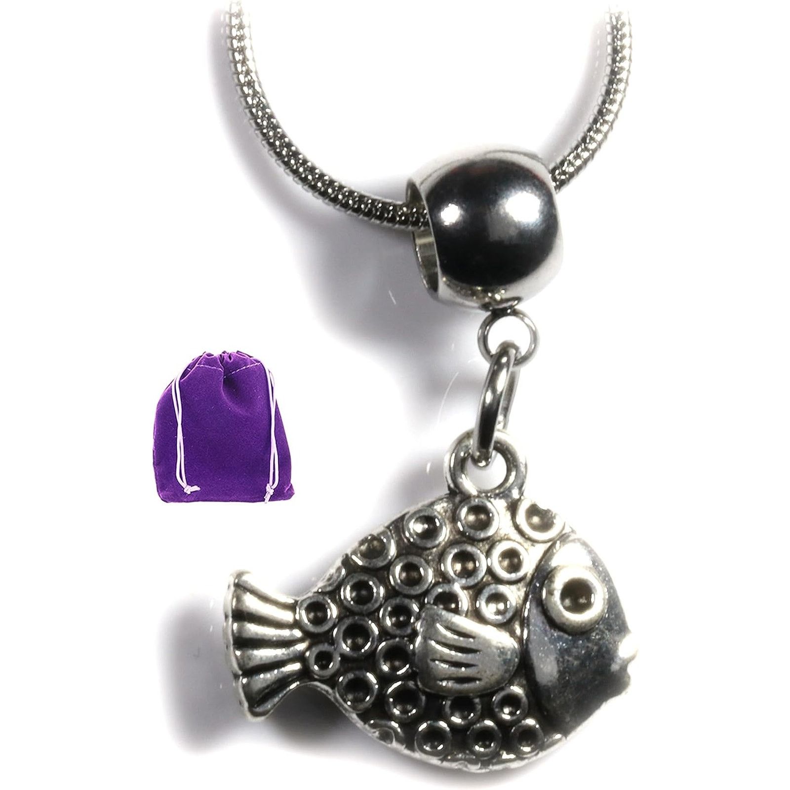 & Other Stories Parrot Fish Necklace - Fish Charm Pendant Size ONE SIZE - 1 Thumbnail