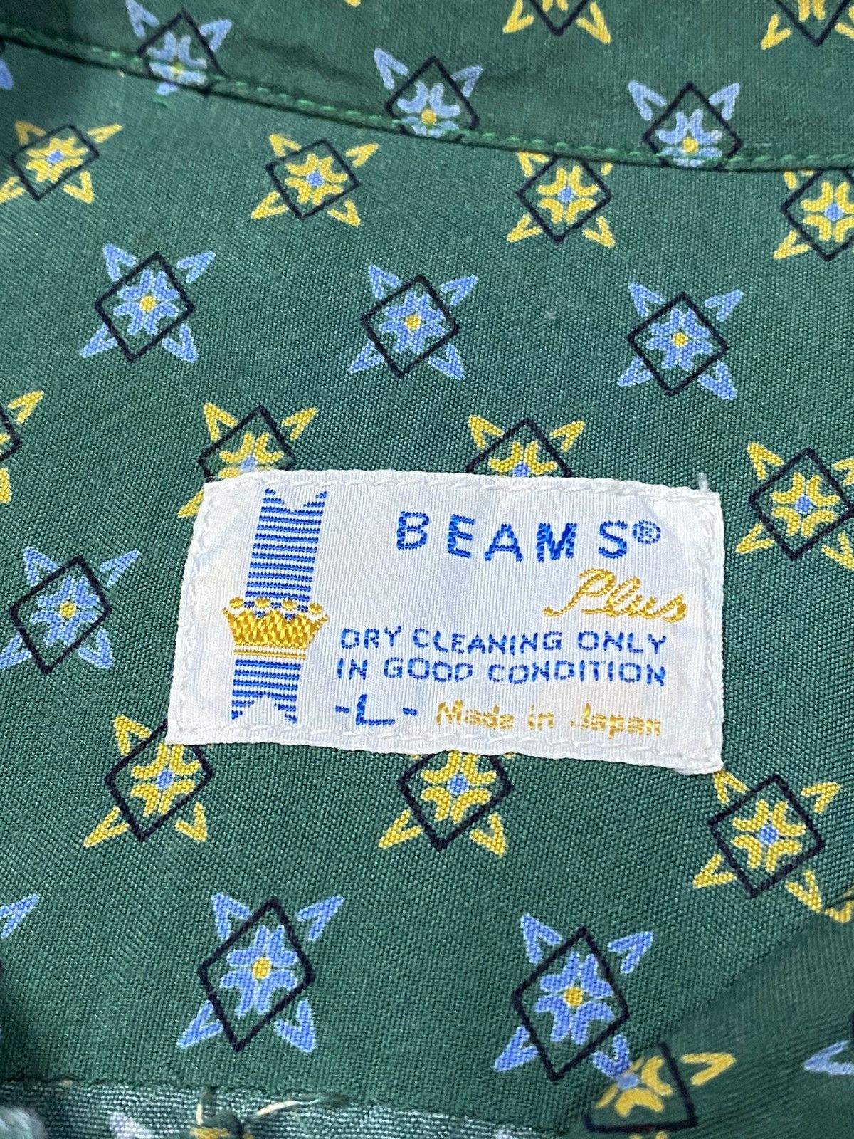 Beams Plus × Designer × Japanese Brand Vintage Beams Plus Shirt Button Up Rayon Size US L / EU 52-54 / 3 - 5 Thumbnail