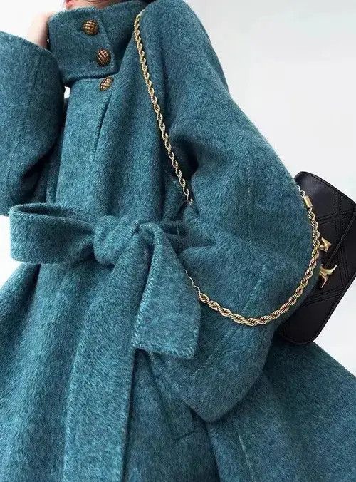 Japanese Brand Blue stand-collar button-down faux wool coat Size S / US 4 / IT 40 - 4 Thumbnail