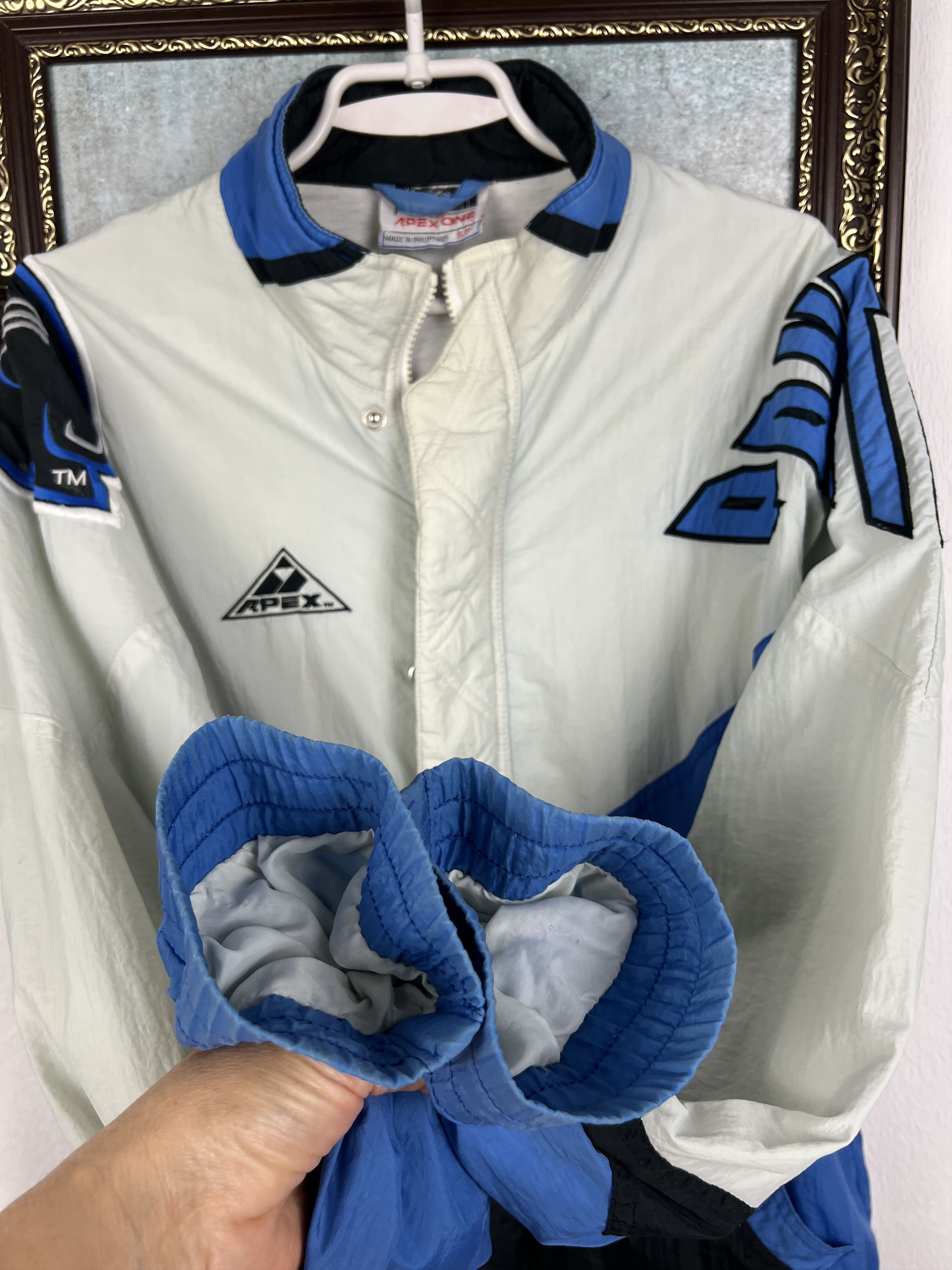 Apex Vintage 90's Carolina Panthers NFL Jacket Windbreaker Rare Size US S / EU 44-46 / 1 - 8 Thumbnail