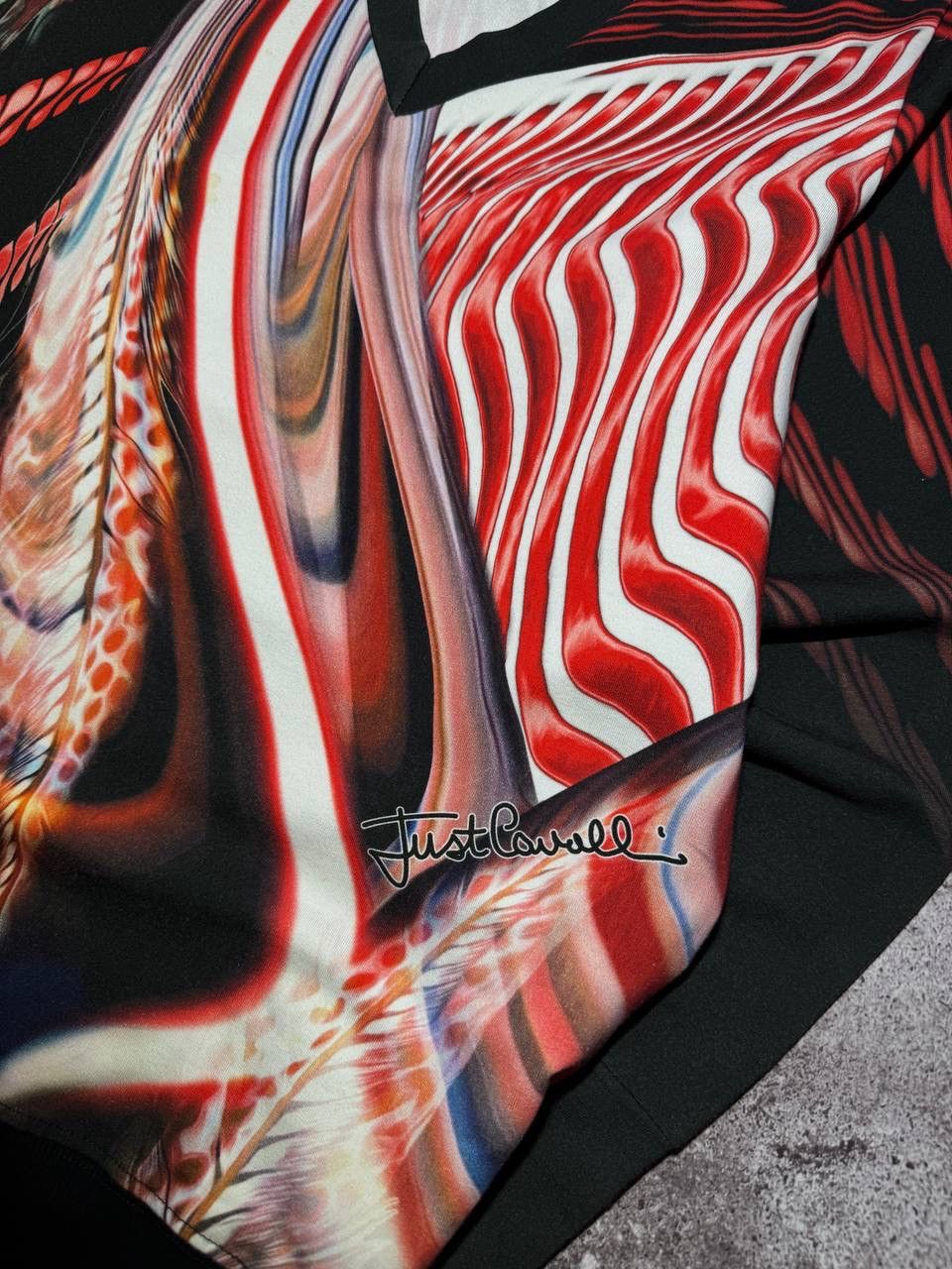 Just Cavalli Just Cavalli Woman’s Designer V-Neck Top IT42 Size L / US 10 / IT 46 - 4 Thumbnail