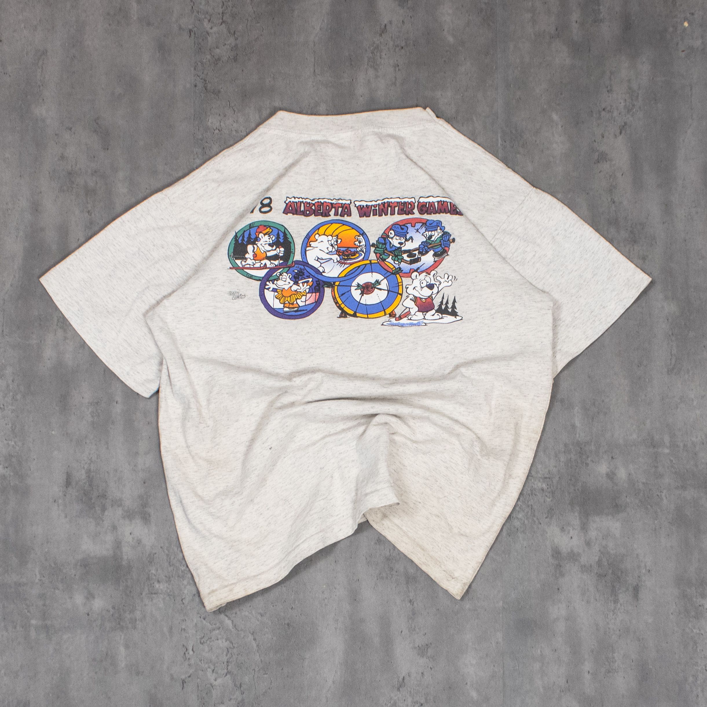 Vintage Vintage VTG 1998 Winter Games Grey Single Stitch T-Shirt Size US M / EU 48-50 / 2 - 8 Thumbnail