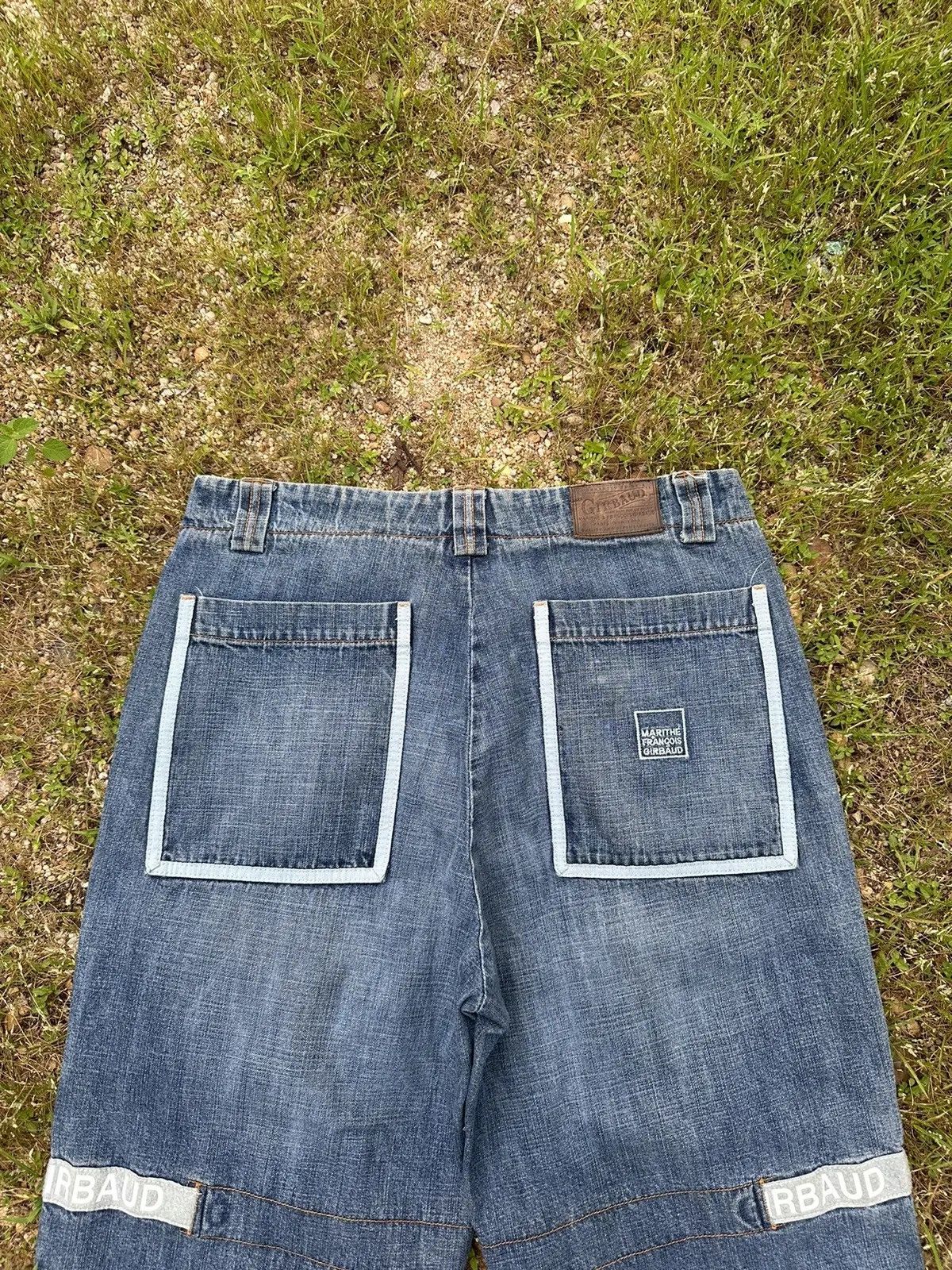 Marithe + Francois Girbaud MARITHE FRANCOIS GIRBAUD SHUTTLE TAPE BONDAGE DENIM PANTS Size US 33 - 12 Thumbnail