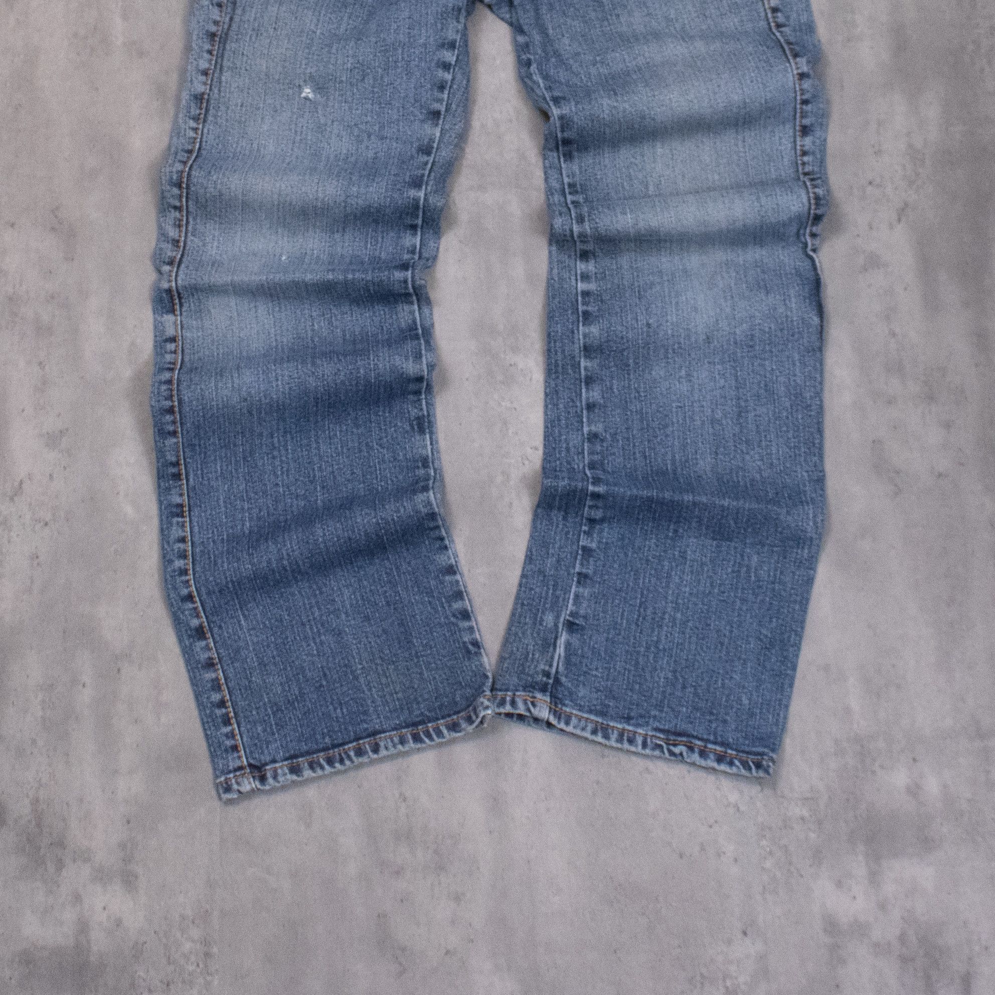 If Six Was Nine Vintage Y2K Arua Bootcut Mid Wash Baggy Denim Jeans Size US 29 - 3 Thumbnail