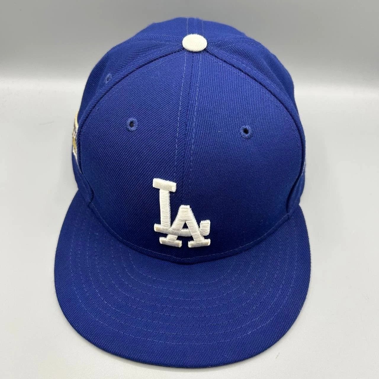 New Era Los Angeles LA Dodgers Hat Men 8 Blue Post Season Fitted Cap Size ONE SIZE - 1 Thumbnail