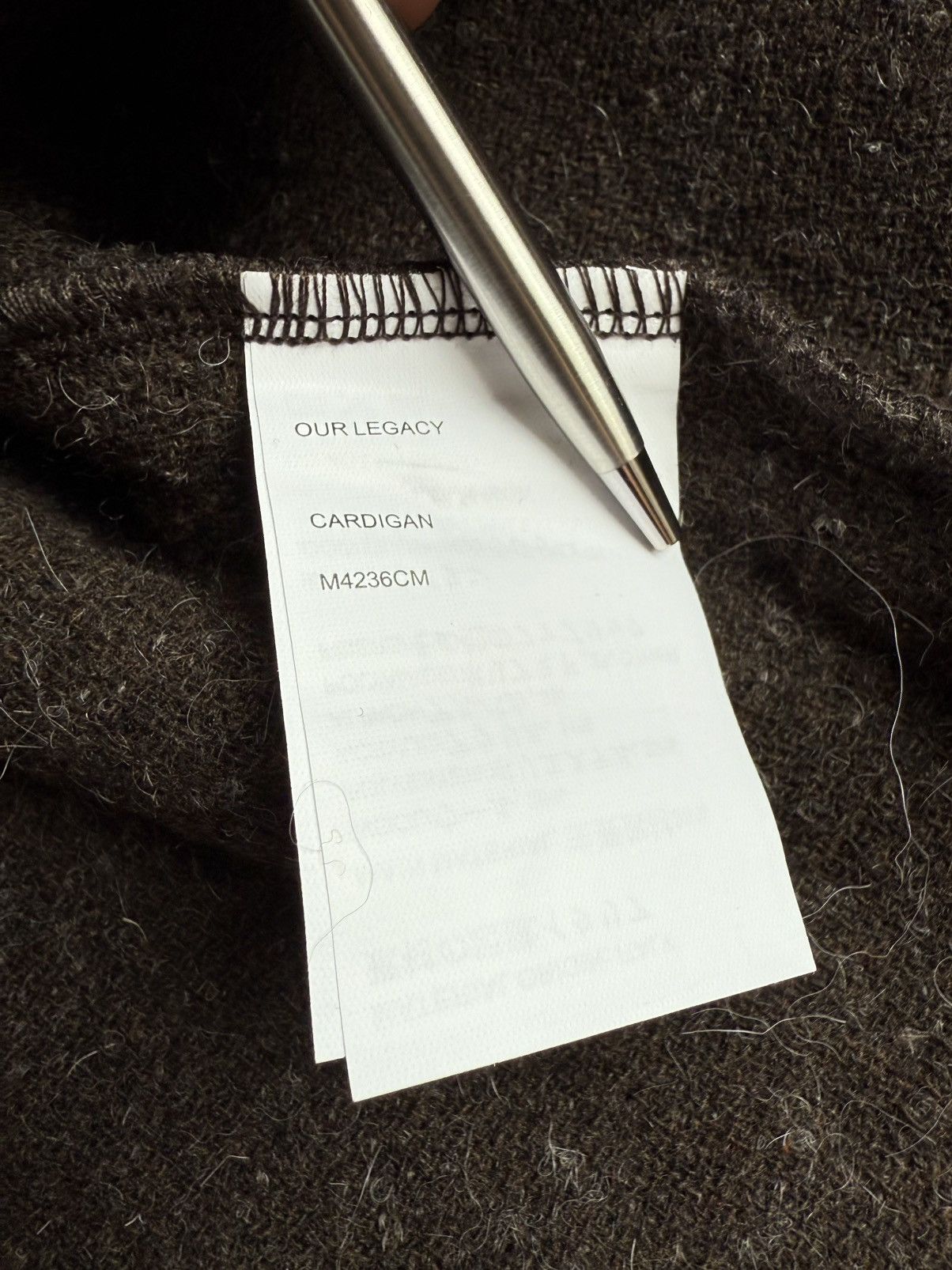 Our Legacy Grail Our Legacy mole grey mohair cardigan 44 grail Size US M / EU 48-50 / 2 - 18 Thumbnail