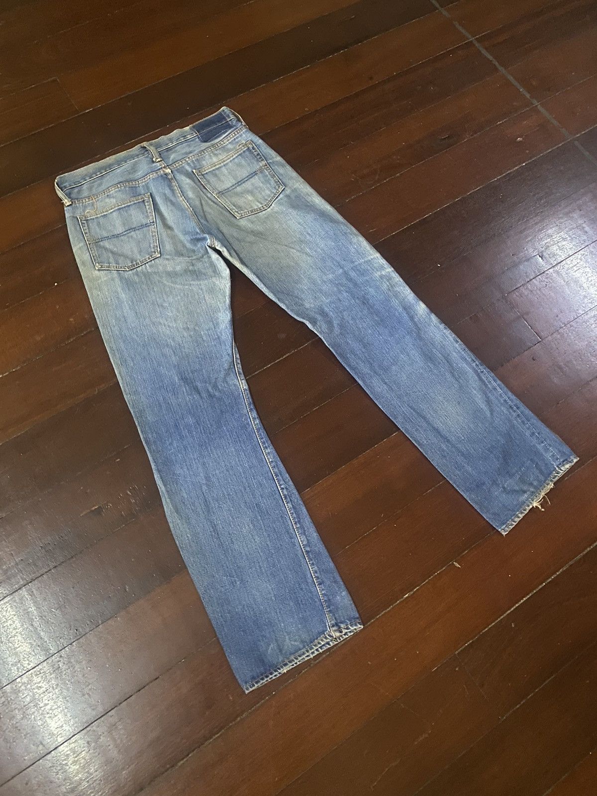 Vintage Fire 🔥 vintage 90s BIG STONE distressed denim rework Size US 32 / EU 48 - 12 Thumbnail