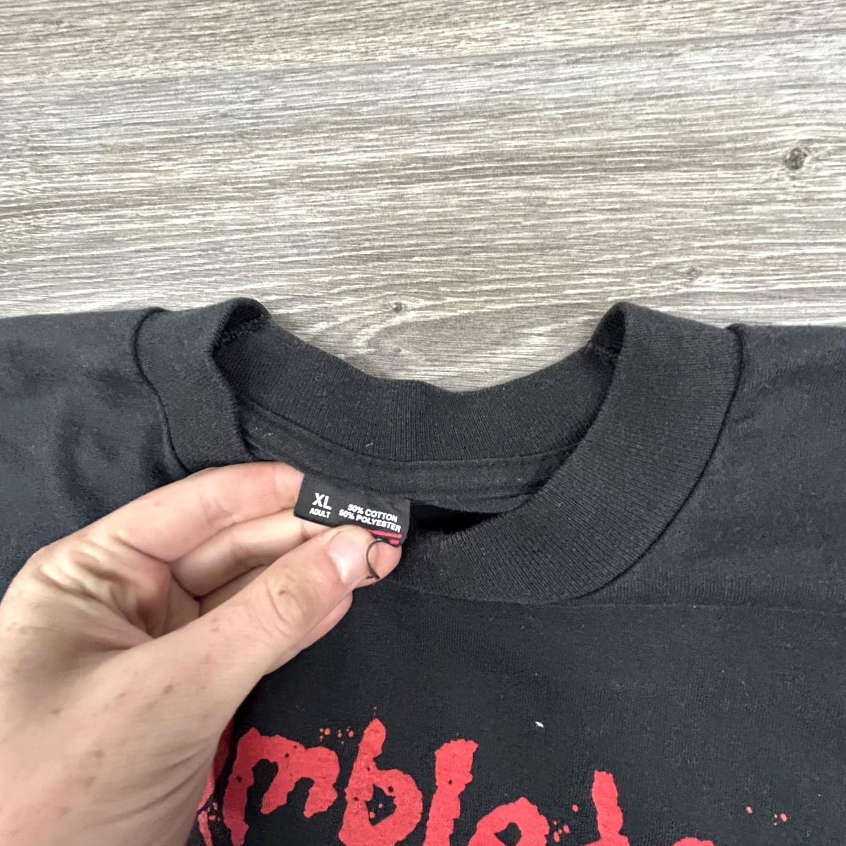 Vintage VINTAGE Rumbledog Shirt Mens XL Black Mirror Records Rock 90s USA Music Shirt Mens XL Black Size US XL / EU 56 / 4 - 7 Thumbnail