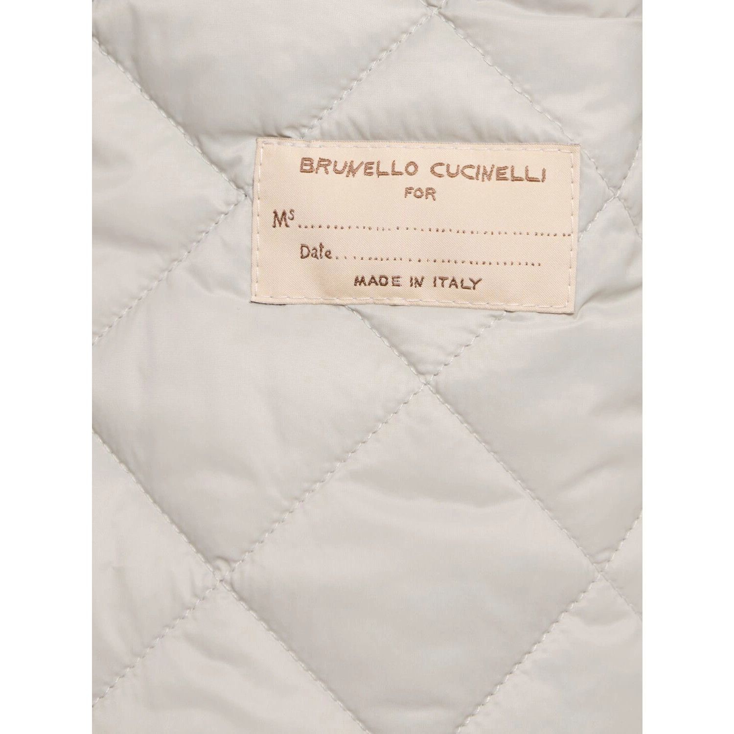 Brunello Cucinelli BRUNELLO CUCINELLI Brown Canvas Jacket New & Authentic (Wome Size M / US 6-8 / IT 42-44 - 3 Thumbnail