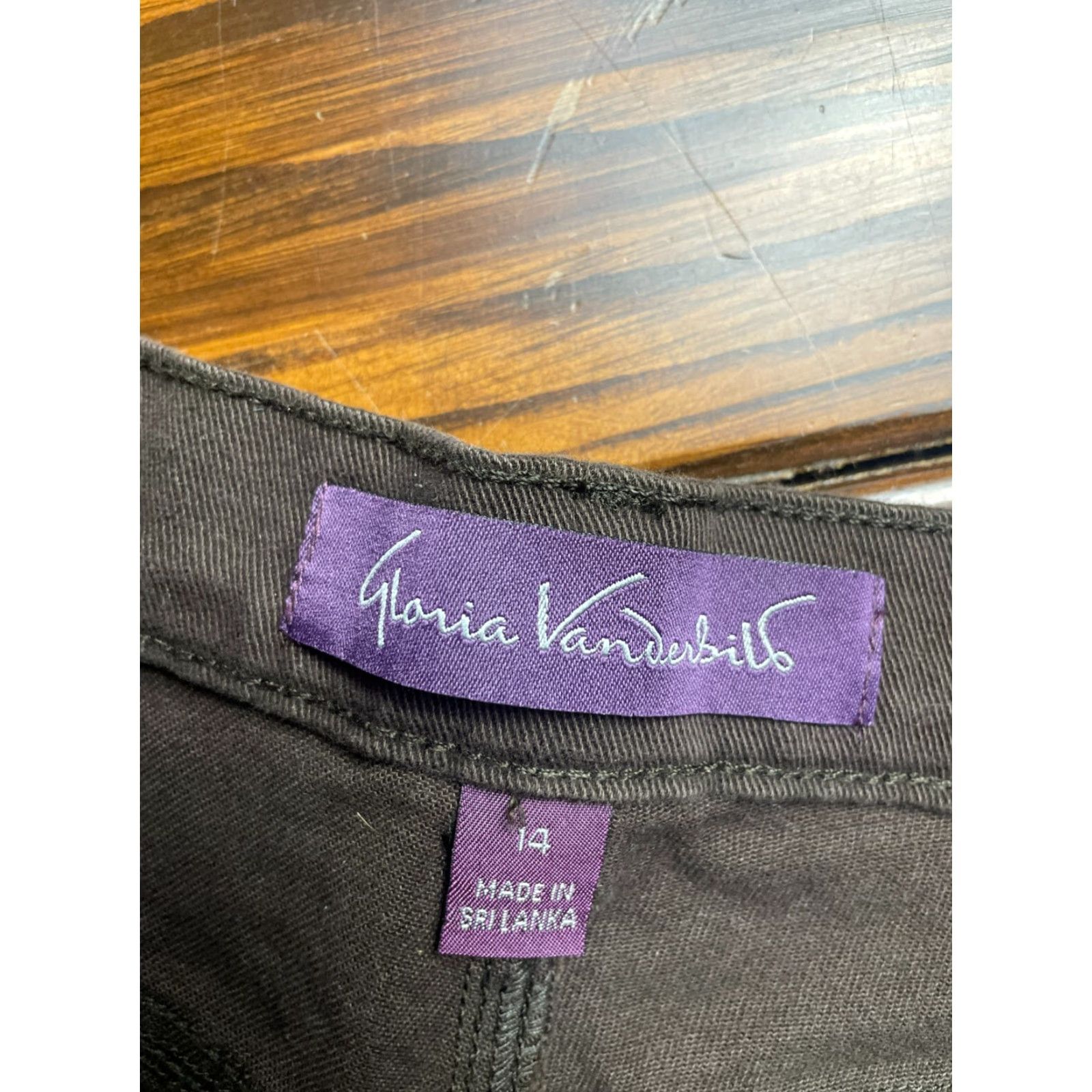 Gloria Vanderbilt Gloria Vanderbilt Jeans Women’s 14 Brown Denim Amanda Pockets Vintage No Size 36" / US 14 / IT 50 - 6 Thumbnail
