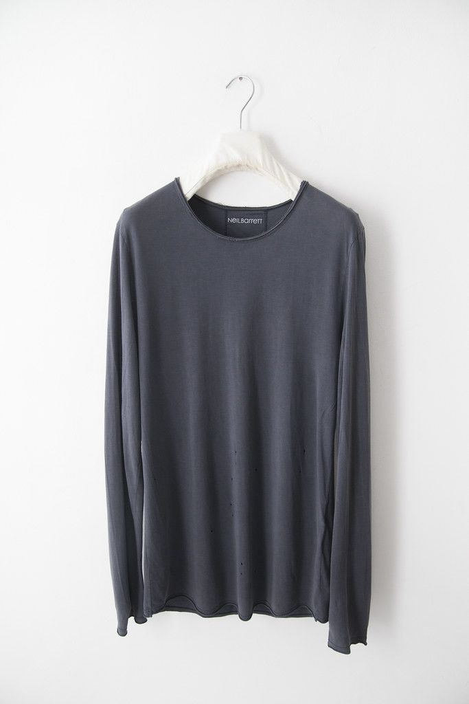 Neil Barrett Destroyed LS t-shirt Size US S / EU 44-46 / 1 - 1 Thumbnail