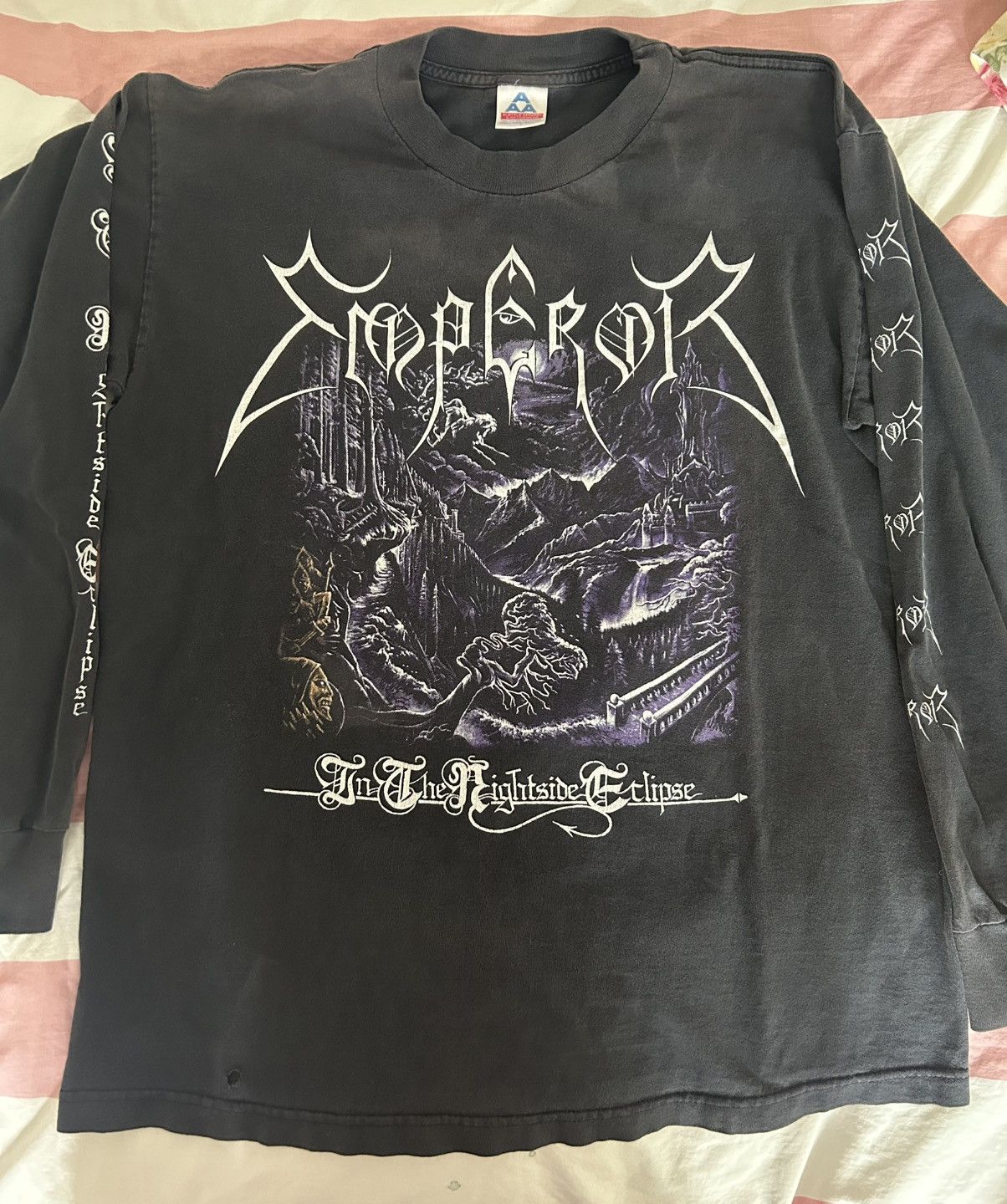 Band Tees × Vintage Vintage 90s Emperor Long Sleeve T shirt Size US L / EU 52-54 / 3 - 1 Thumbnail