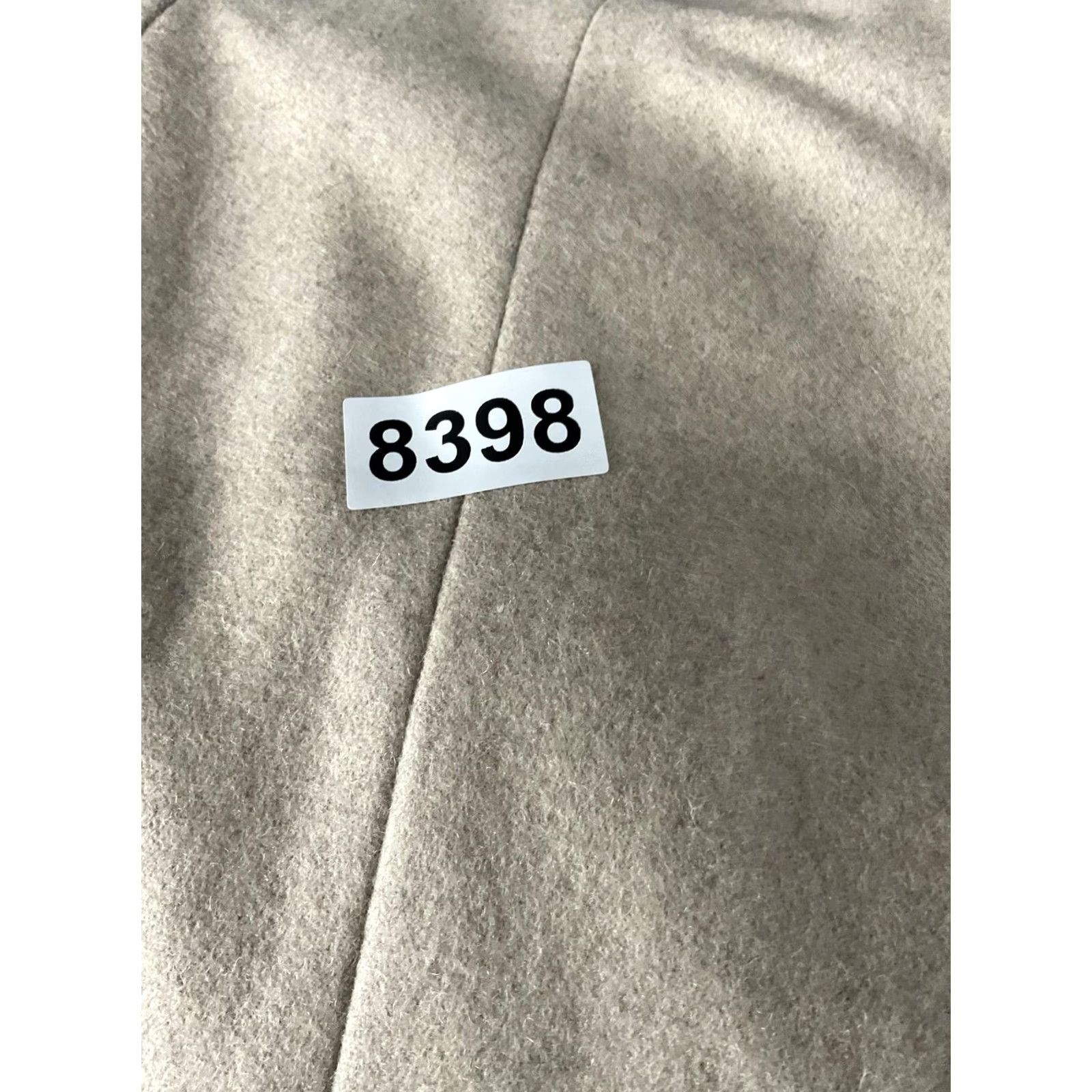 London Fog London Fog Coat Womens L Beige Wool Tweed Mid-Length Overcoat Collared Pockets Regular Long Sleeve Button Front Size L / US 10 / IT 46 - 7 Thumbnail