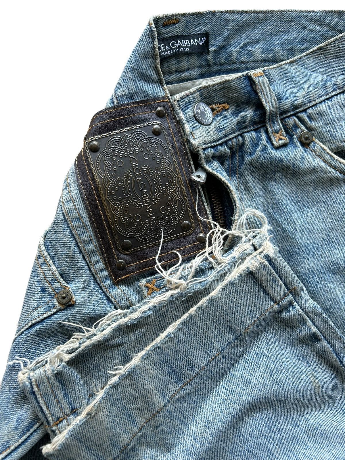 Dolce & Gabbana DOLCE & GABBANA Distressed denim ☠️🔥 Size US 32 / EU 48 - 3 Thumbnail