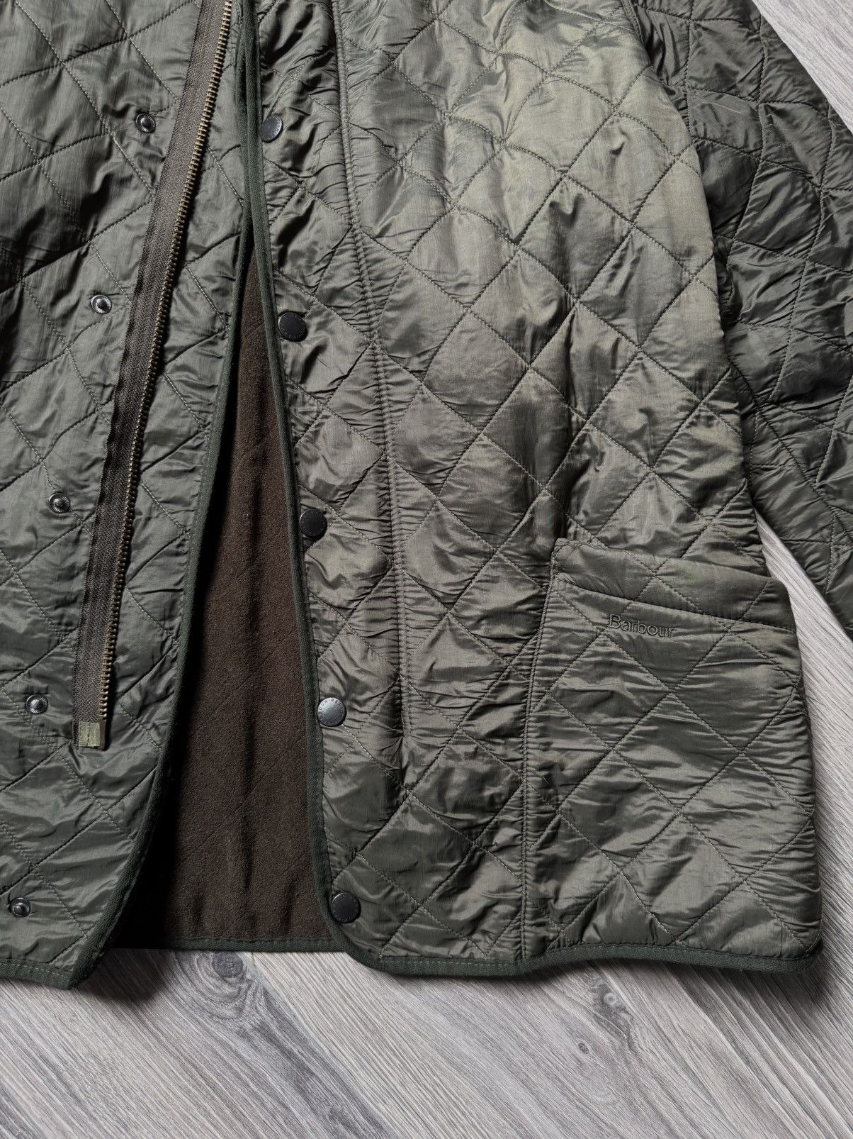 Barbour × Heritage Research × Vintage Barbour Polar Quilted jacket in Khaki green L Size US L / EU 52-54 / 3 - 6 Thumbnail