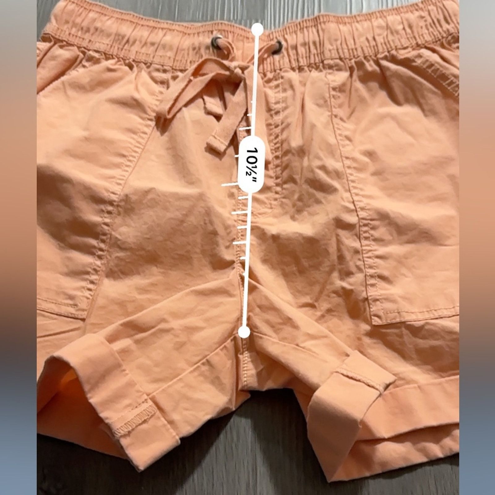 Sanctuary Sanctuary Light Orange High Rise Pull-On Drawstring Shorts Size 27" / US 4 / IT 40 - 7 Thumbnail