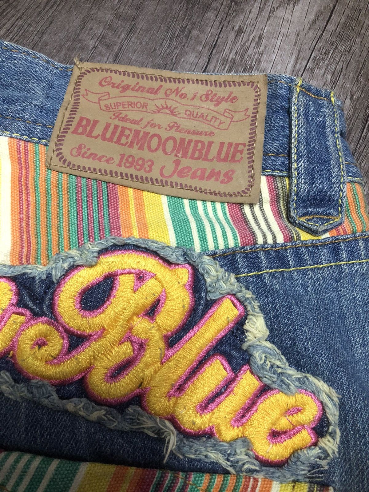 Blue Blue Japan × Hysteric Glamour Vintage Blue Moon Blue Jeans (unisex) Size US 30 / EU 46 - 8 Thumbnail