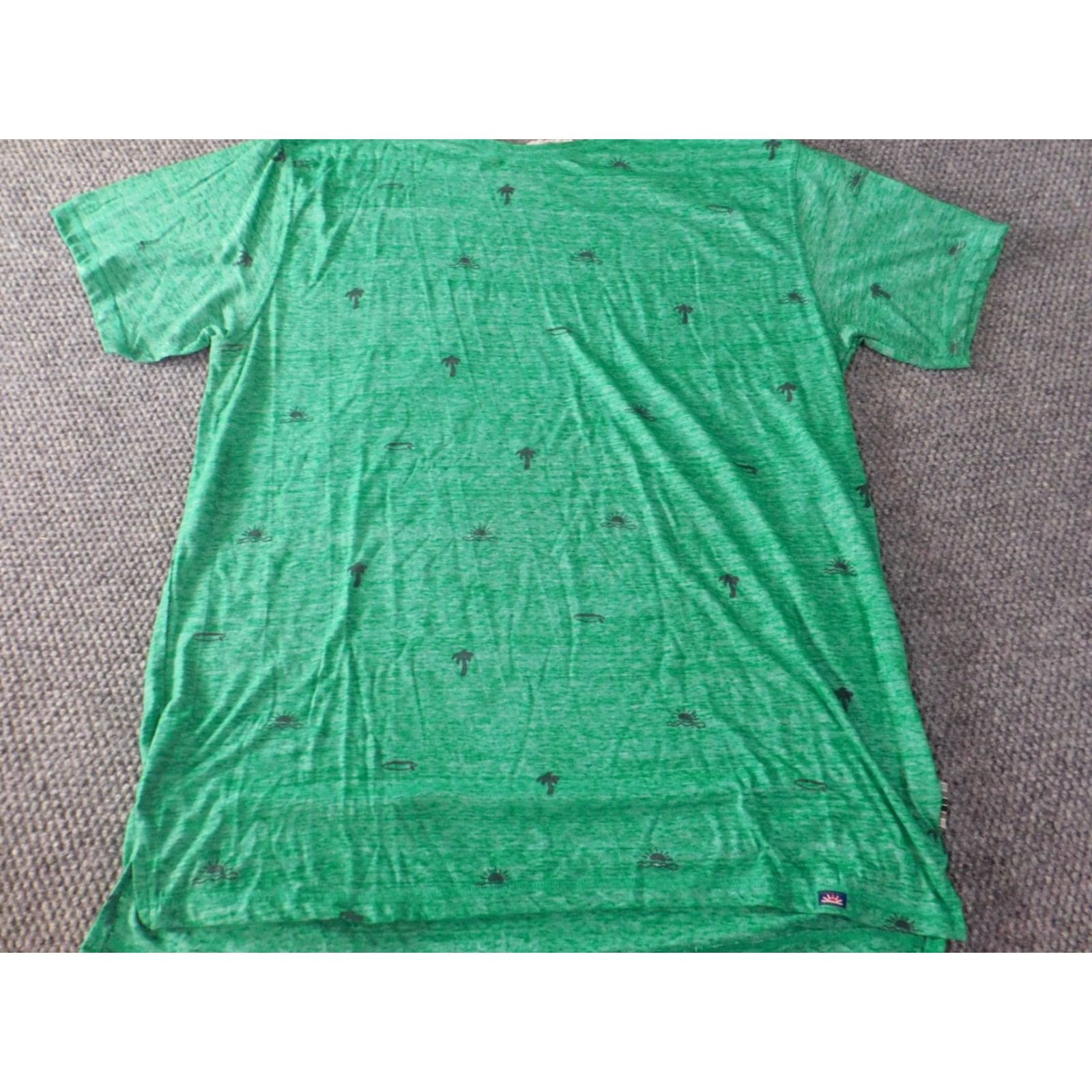 Vintage Ditch Plains Shirt 2XL Green Crew Neck Short Sleeve Cotton Knit Logo T-Shirt Mens Classic Vintage: No? Size US XXL / EU 58 / 5 - 2 Thumbnail