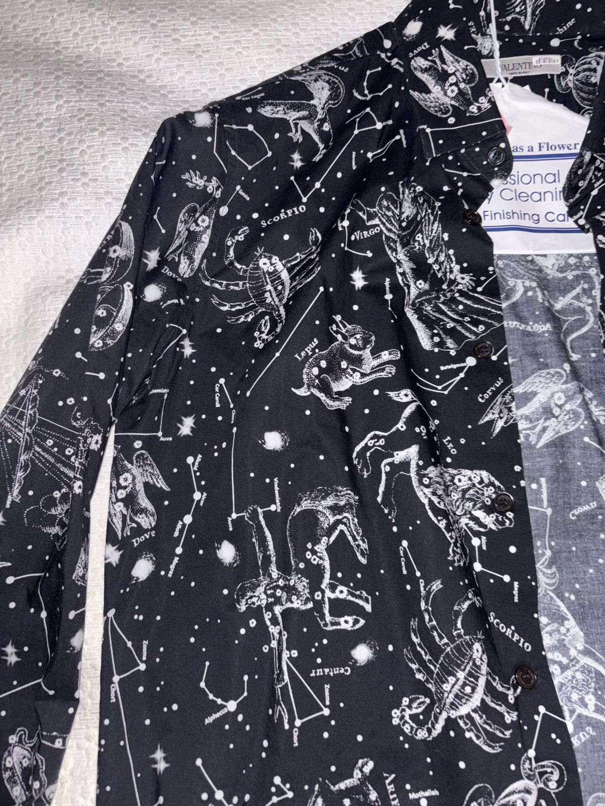 Valentino Valentino Zodiac Map Black Button Up Long-Sleeve Shirt Size US S / EU 44-46 / 1 - 3 Thumbnail