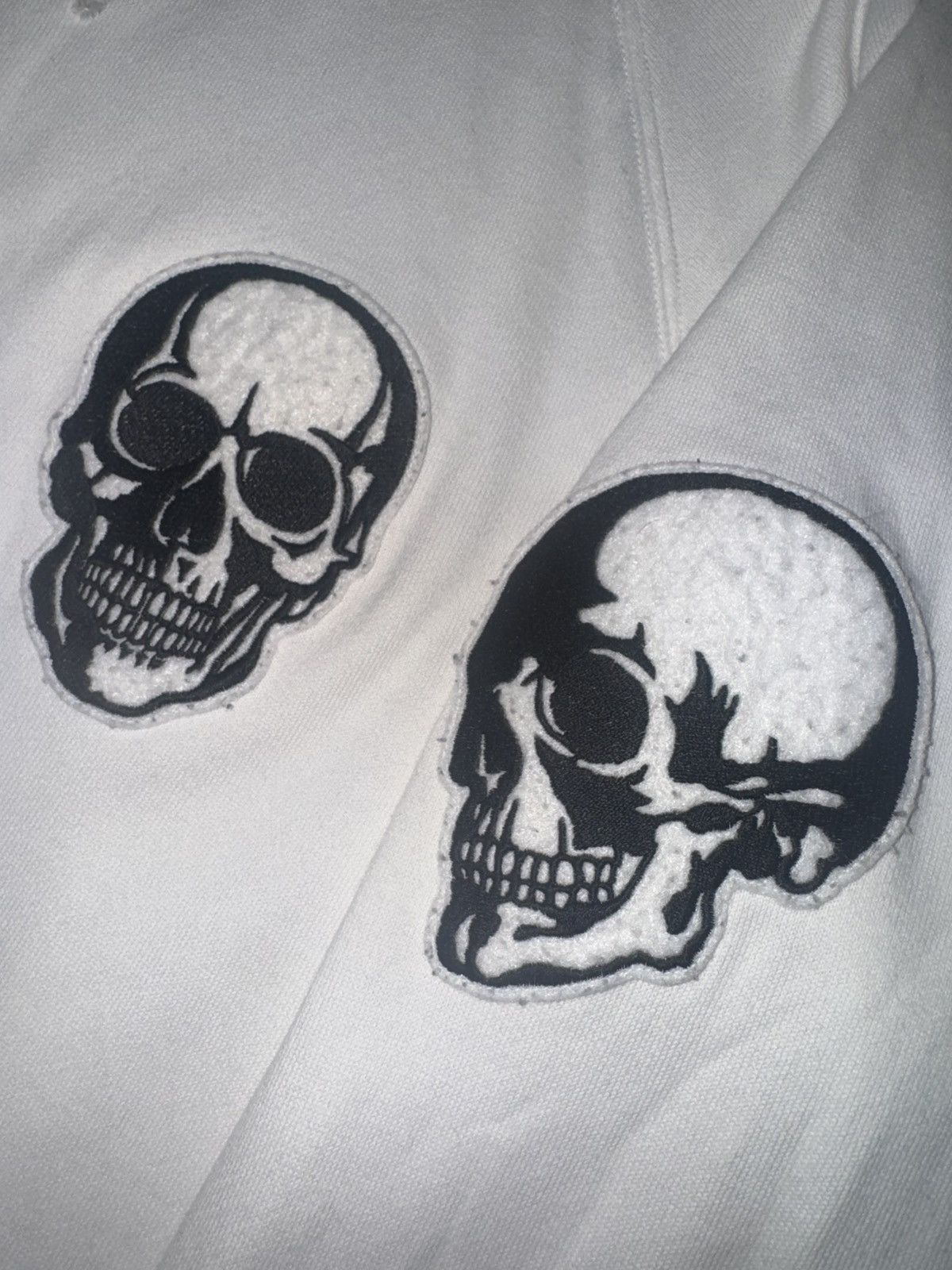 Number Nine Double Skull Hoodie White | Grailed