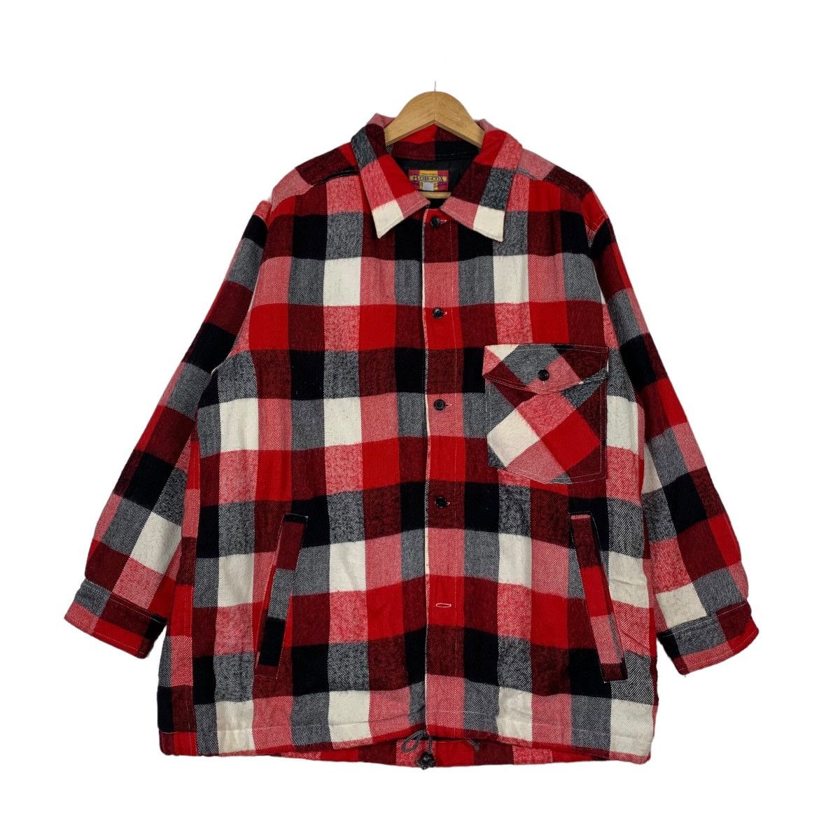 Flannel BOB-COX Red Checked Flannel Jacket #1143-C52 Size US M / EU 48-50 / 2 - 1 Thumbnail