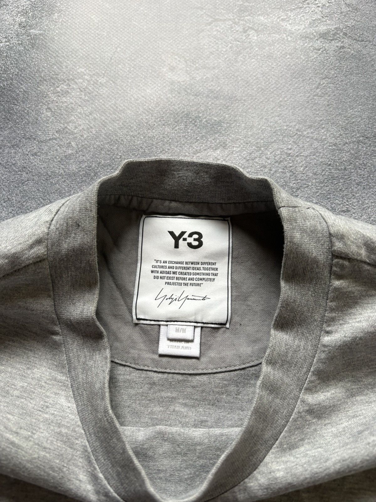Y-3 Adidas Y-3 Yohji Yamamoto Logo Oversized Gray T-Shirt Size M Size M / US 6-8 / IT 42-44 - 8 Thumbnail