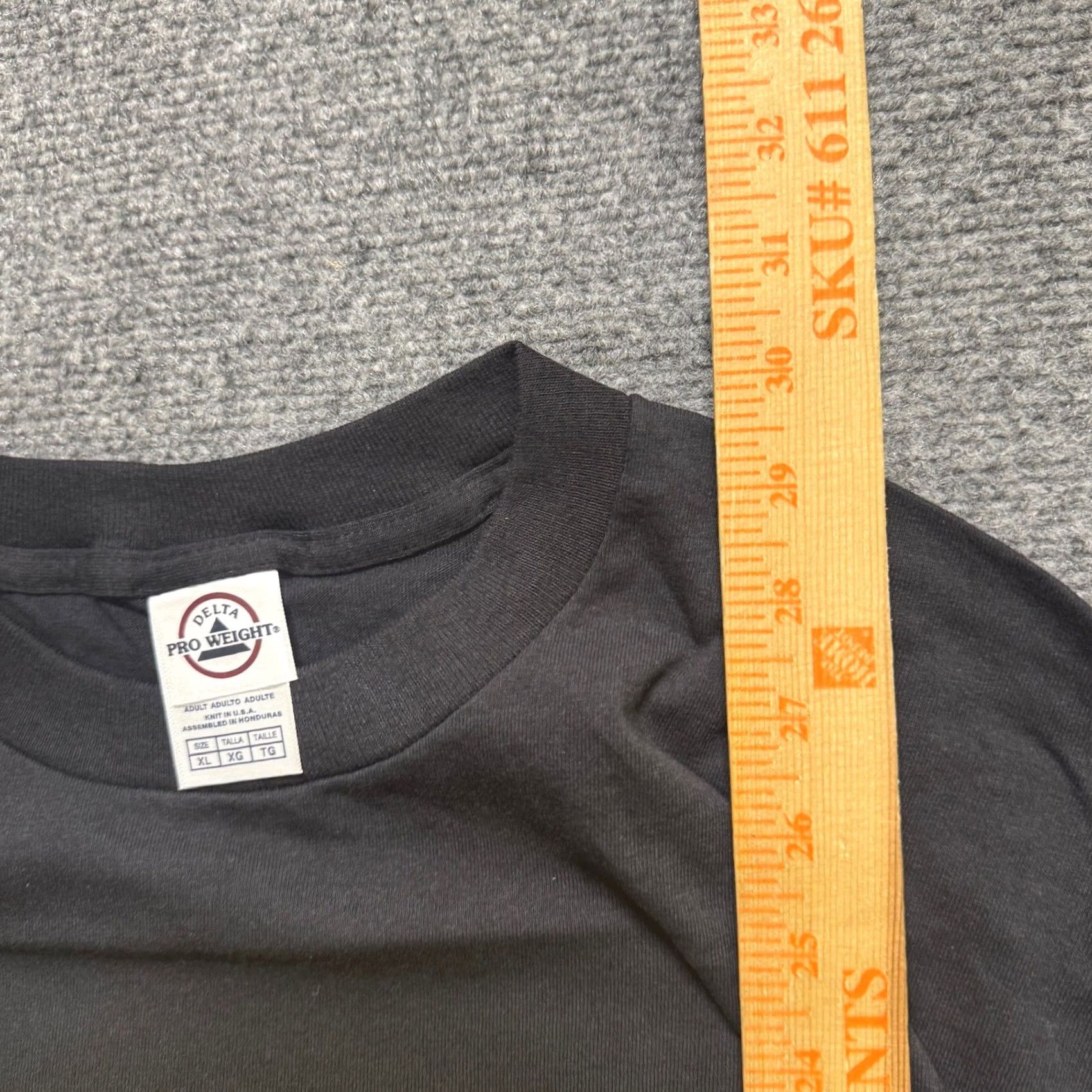 Vintage VINTAGE Delta Pro Weight T-Shirt Men XL Black 100% Cotton Meme Distressed Old Man Size US XL / EU 56 / 4 - 4 Thumbnail