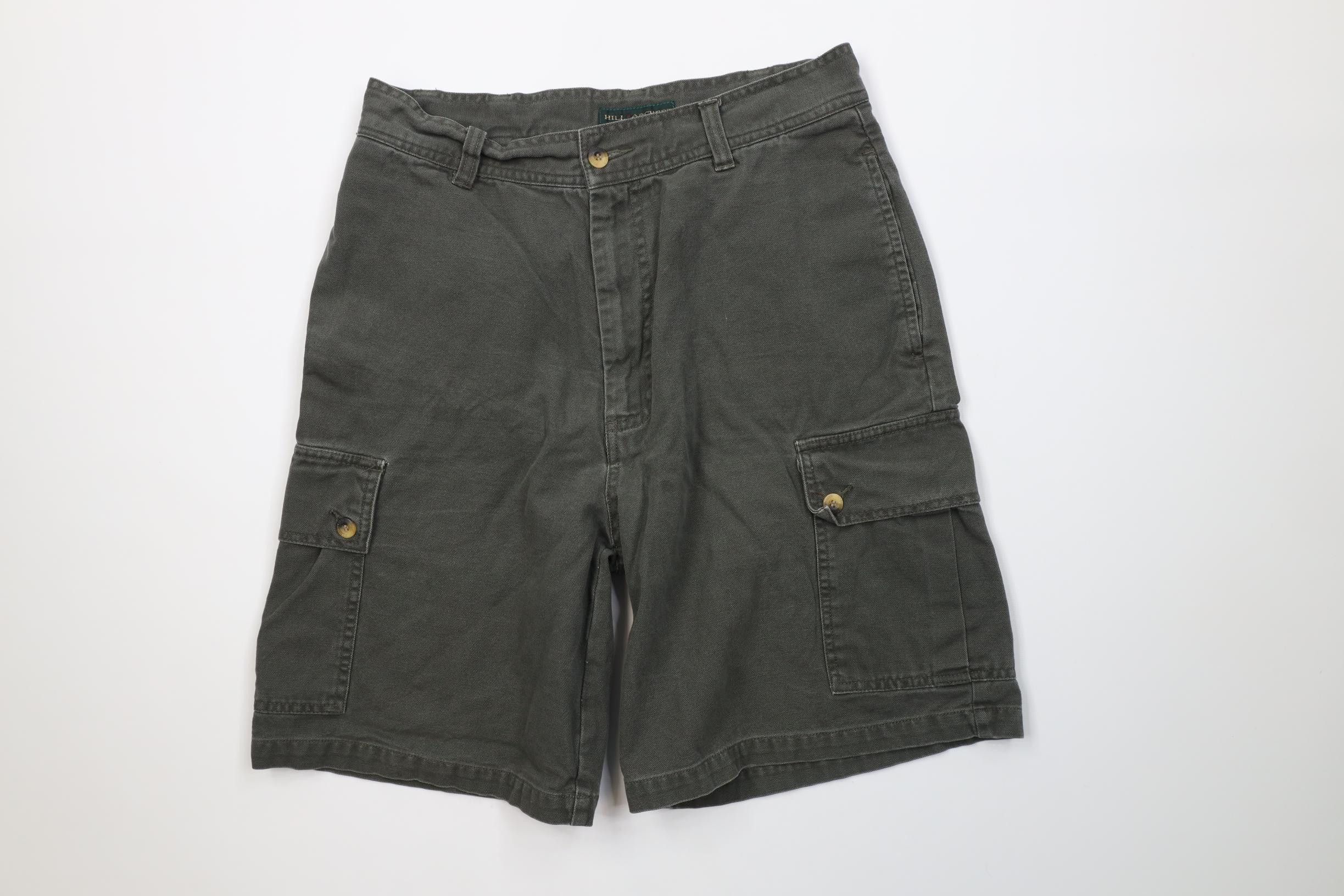 Vintage Vintage 90s Streetwear Above Knee Canvas Cargo Shorts Cotton Size US 30 / EU 46 - 1 Thumbnail