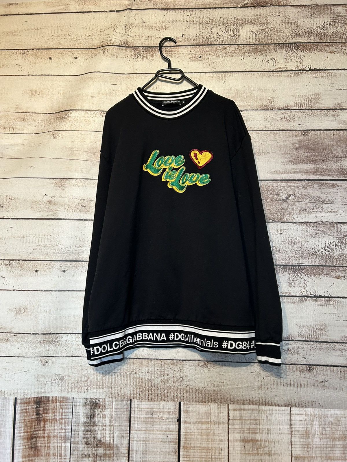 image of Dolce Gabbana Sweatshirt in Black, Women's (Size Medium)