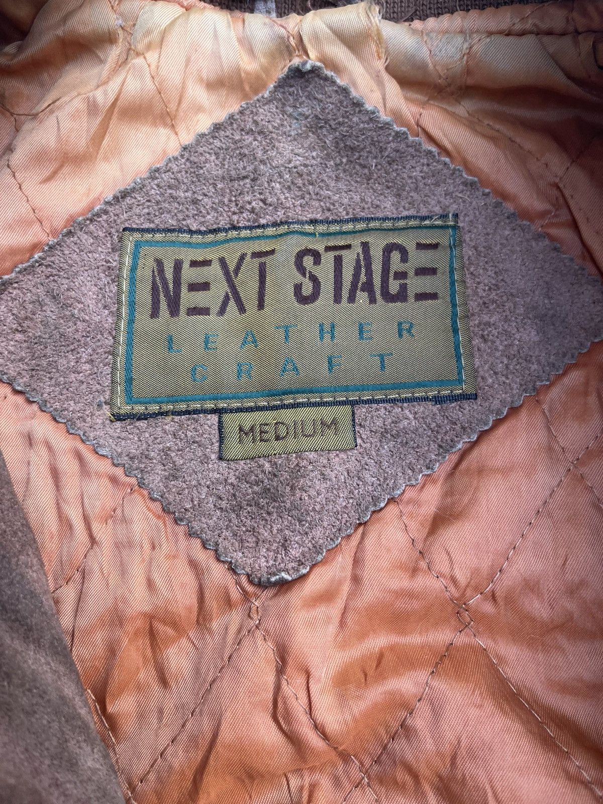 Vintage Vintage Next Stage Suede Leather Jacket Size US L / EU 52-54 / 3 - 3 Thumbnail