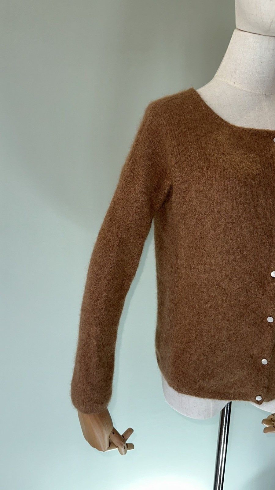 Sezane Sezane Women's Gaspard Brown Cardigan Size S Size S / US 4 / IT 40 - 2 Thumbnail