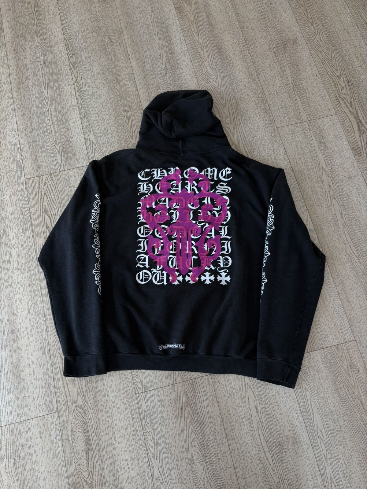 Chrome Hearts Chrome Hearts Eye Chart Dagger Zip Up Hoodie Size US XXL / EU 58 / 5 - 1 Thumbnail