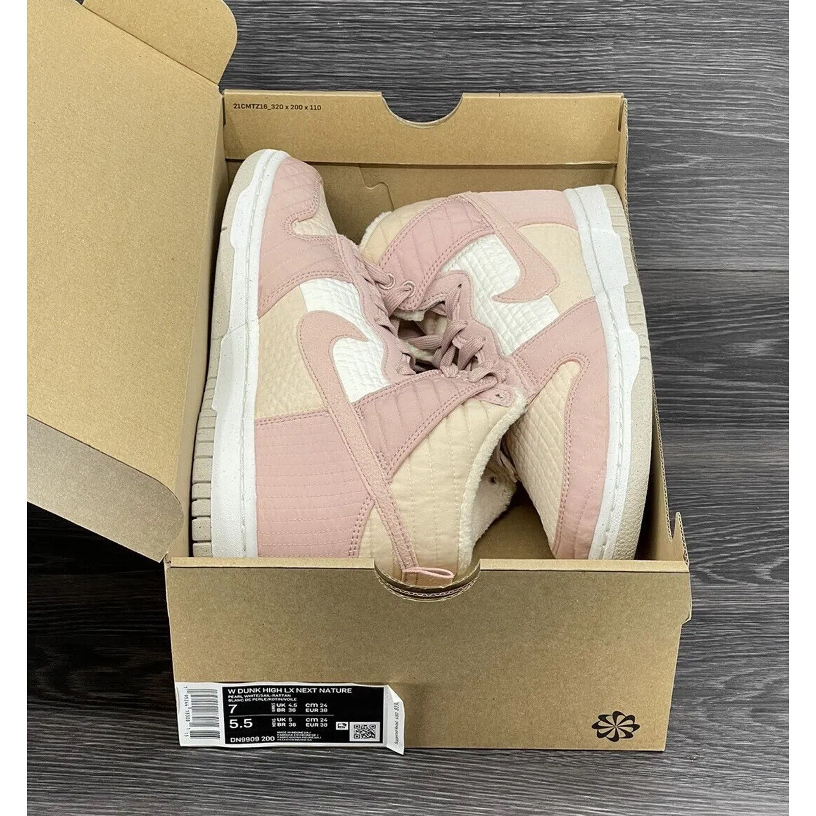 Nike WMNS Nike Dunk High "Toasty Pink" | Size 7W [new] DN9909-200 Size US 7 / IT 37 - 6 Thumbnail
