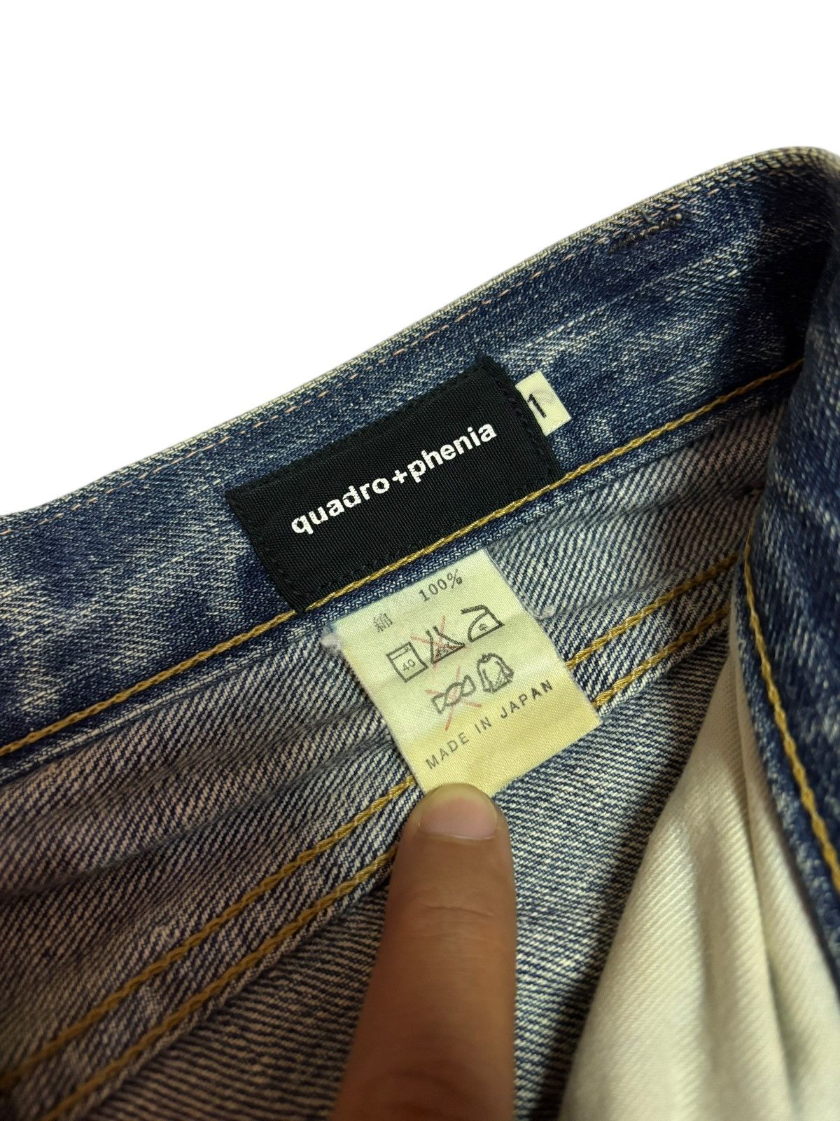 Junya Watanabe Quadro+Phenia Mud Washed Distressed Jeans Size US 30 / EU 46 - 9 Thumbnail