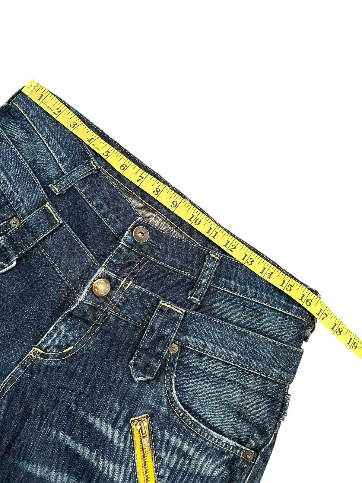 Japanese Brand × Kapital × Vintage Wrangler Double Waist Flare Punk Denim Jeans Rare ☠️ Size US 33 - 12 Thumbnail