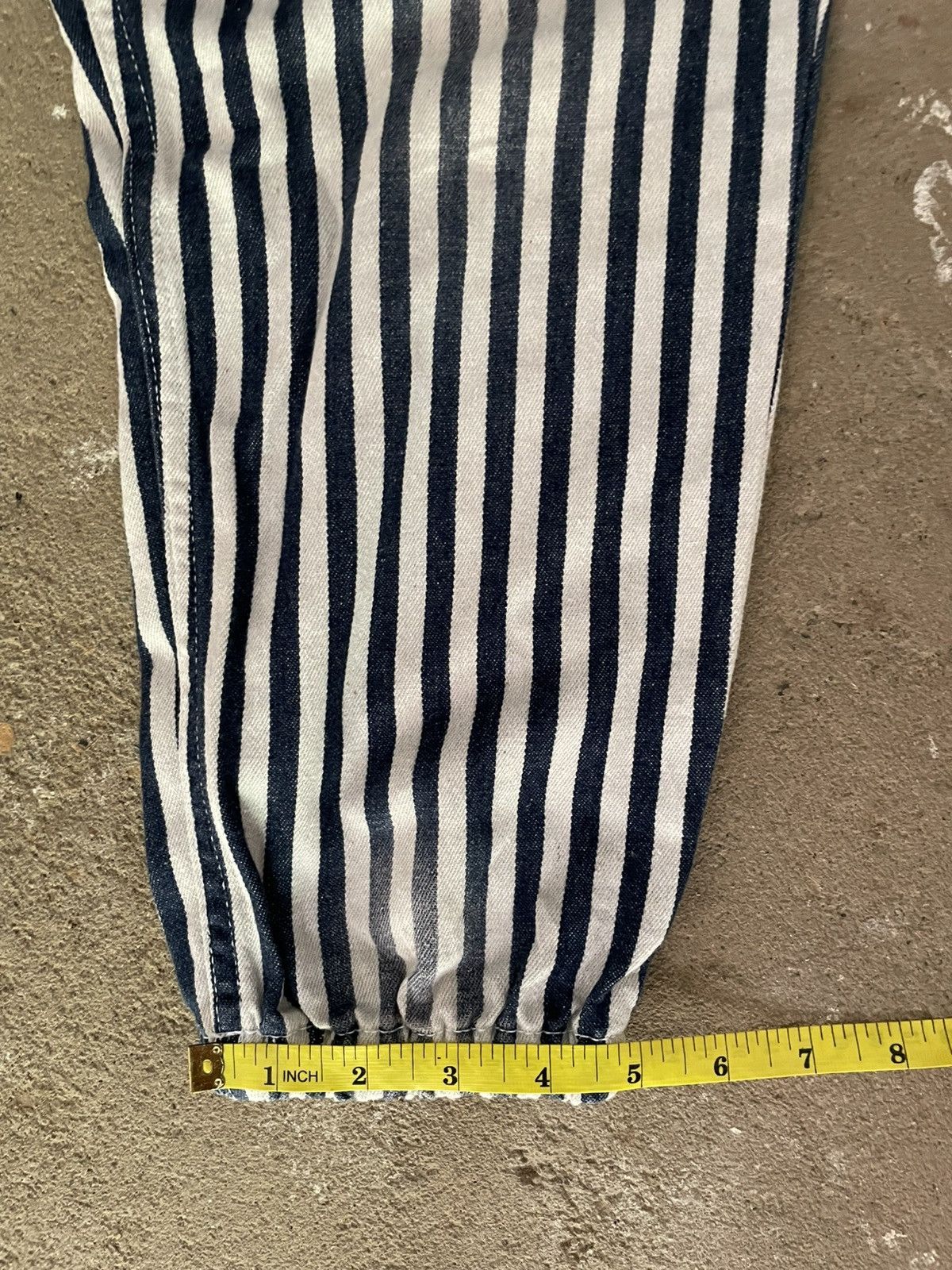 Issey Miyake Ne-net Striped Pants Indigo Size US 29 - 10 Thumbnail