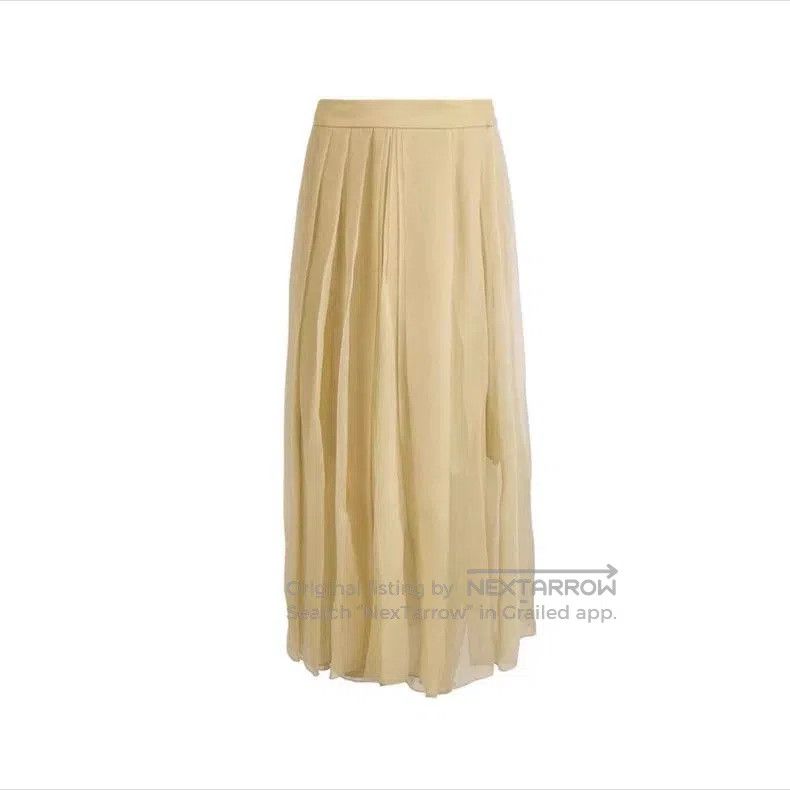 Brunello Cucinelli Brunello Cucinelli Yellow Tulle Skirt. Size US 38 / EU 54 - 1 Thumbnail