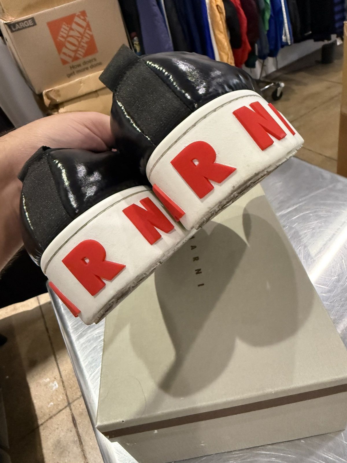 Marni Paw Quilted Nylon Slip-On Sneakers Size US 11 / EU 44 - 5 Thumbnail