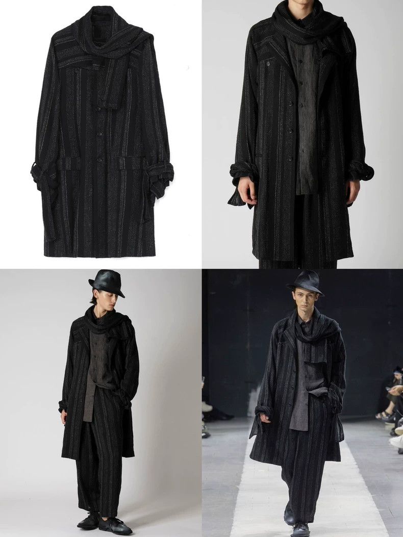 Yohji Yamamoto Yohji Yamamoto 24SS raglan sleeve knotted stripe coat 2504- Size US S / EU 44-46 / 1 - 2 Thumbnail