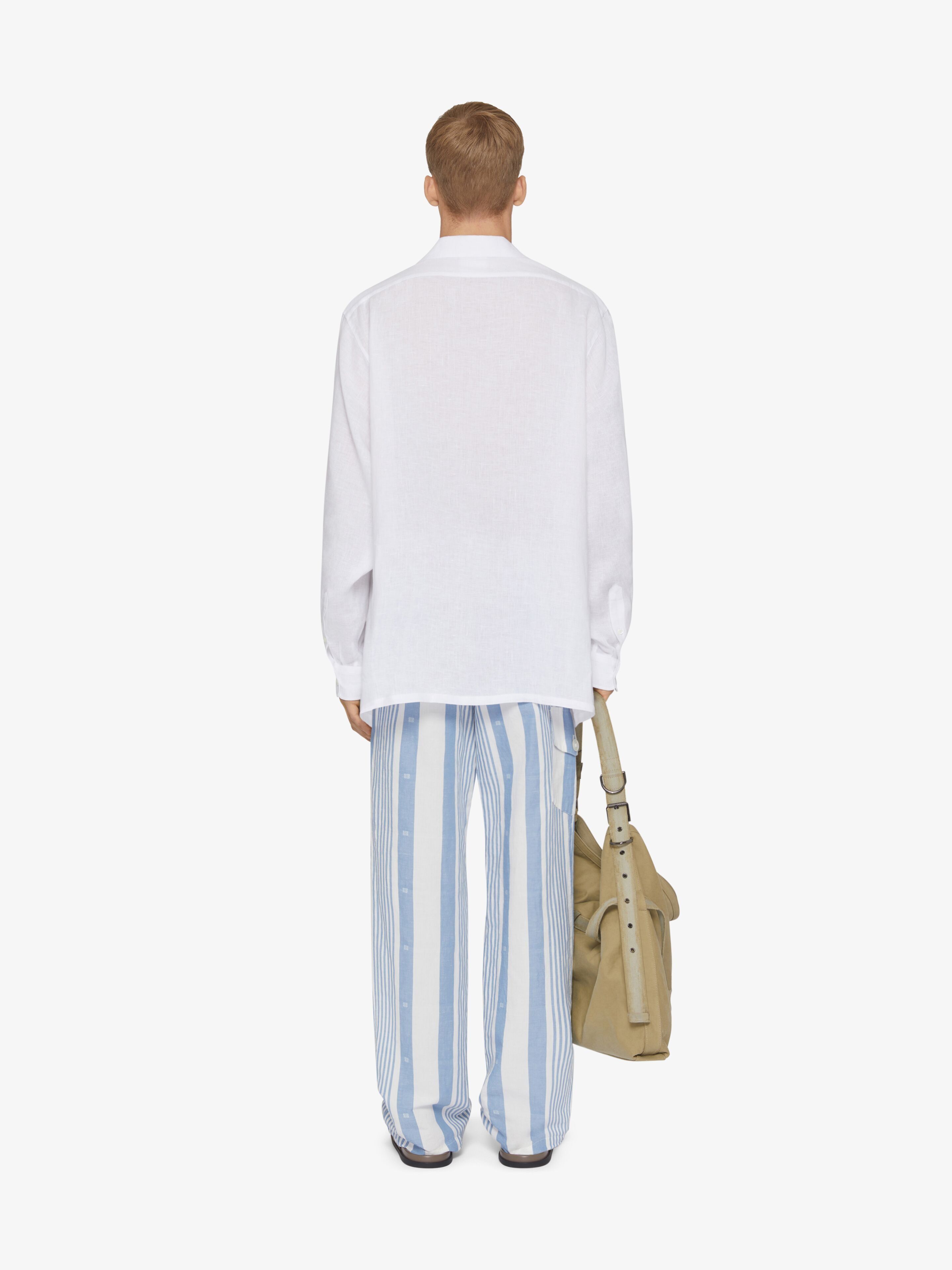 Givenchy o1w1db10925 Base Long Sleeve Shirt in White Size US XL / EU 56 / 4 - 4 Thumbnail