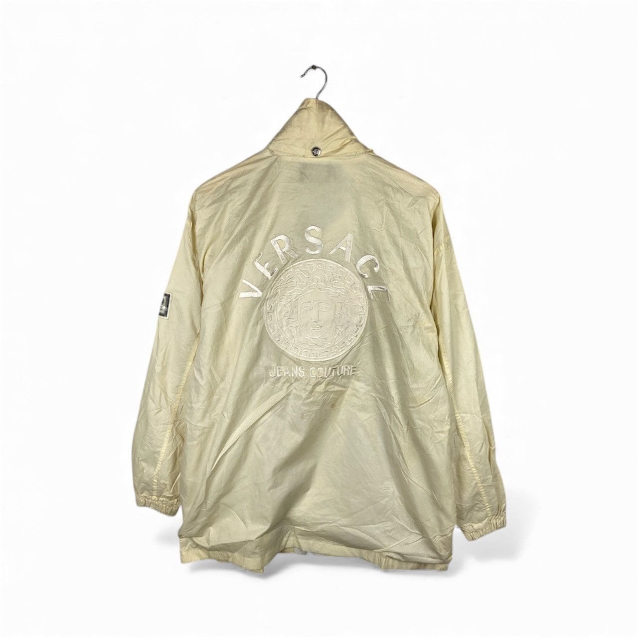 Vintage VINTAGE VERSACE WINDBREAKER BIG LOGO Size US L / EU 52-54 / 3 - 1 Thumbnail